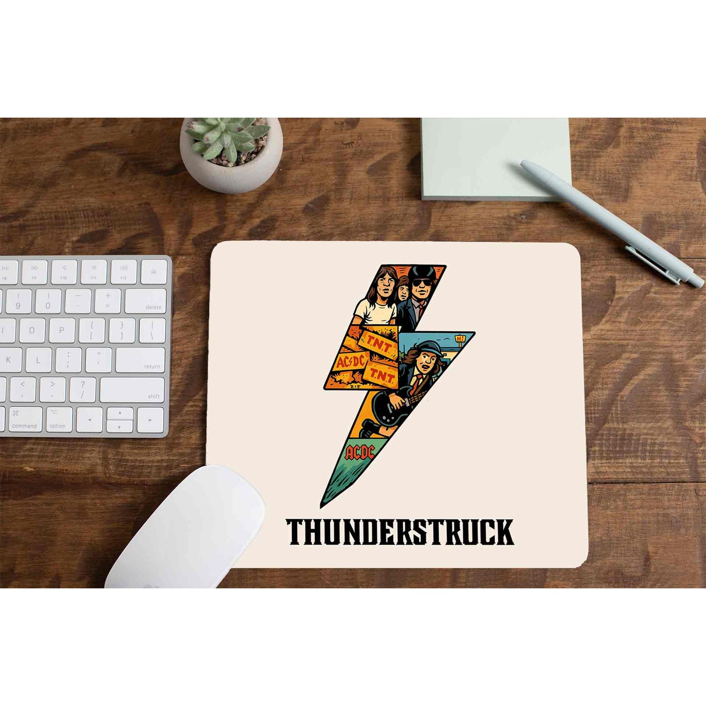 ac/dc thunderstruck mousepad logitech large anime music band buy online united states of america usa the banyan tee tbt men women girls boys unisex
