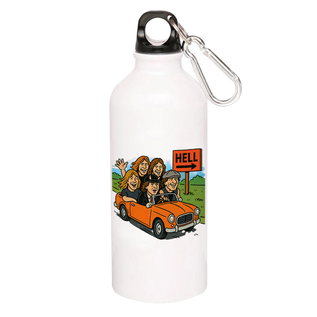 ac/dc highway to hell sipper steel water bottle flask gym shaker music band buy online india the banyan tee tbt men women girls boys unisex
