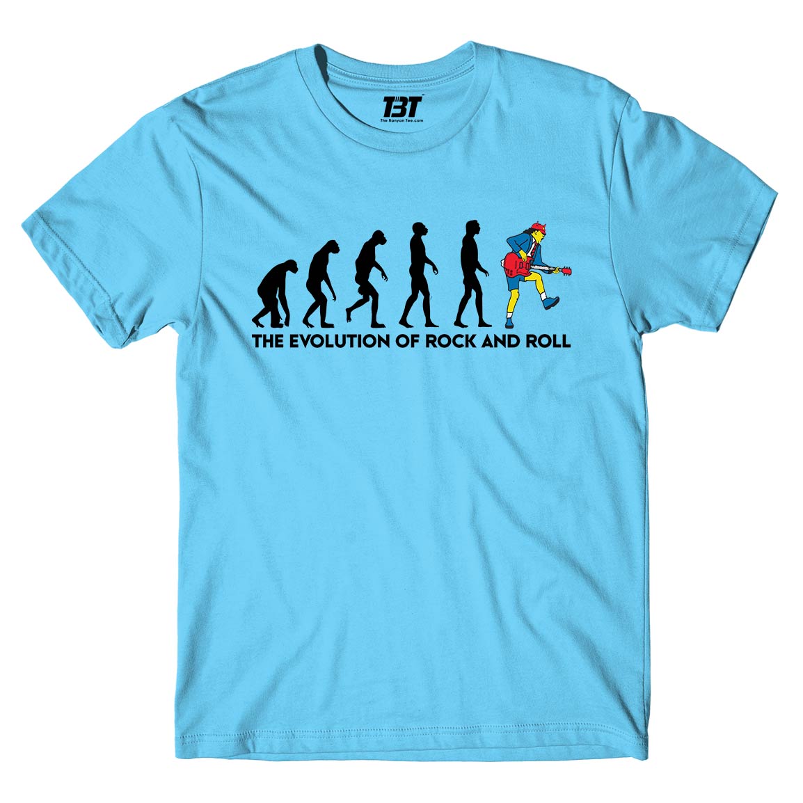 AC/DC T shirt - The Evolution Of Rock And Roll 100% Cotton | Soft