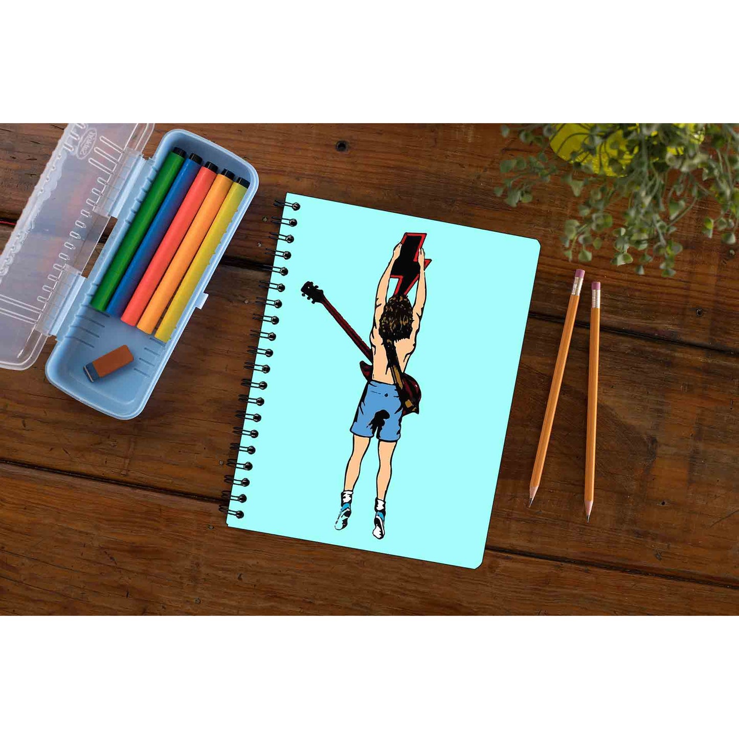 ac/dc angus notebook notepad diary buy online united states of america usa the banyan tee tbt unruled