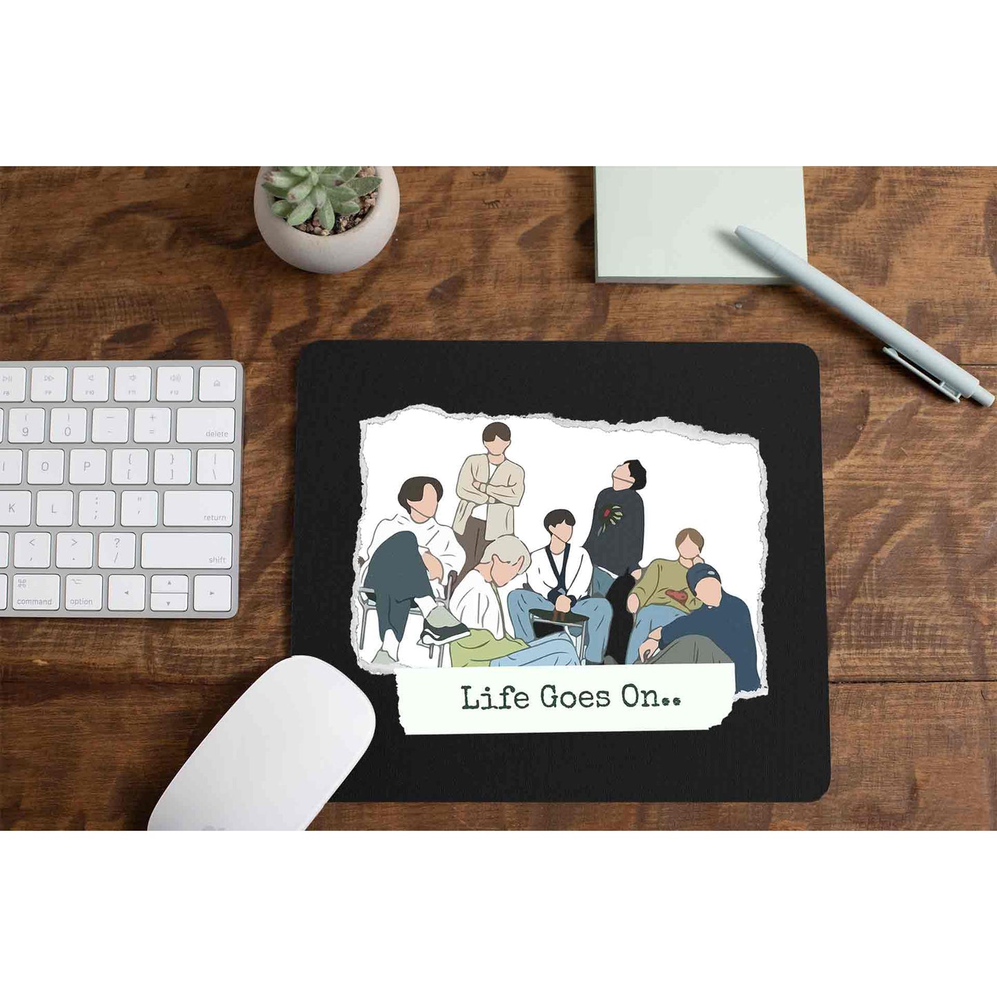 bts life goes on mousepad logitech large music band buy online united states of america usa the banyan tee tbt men women girls boys unisex
