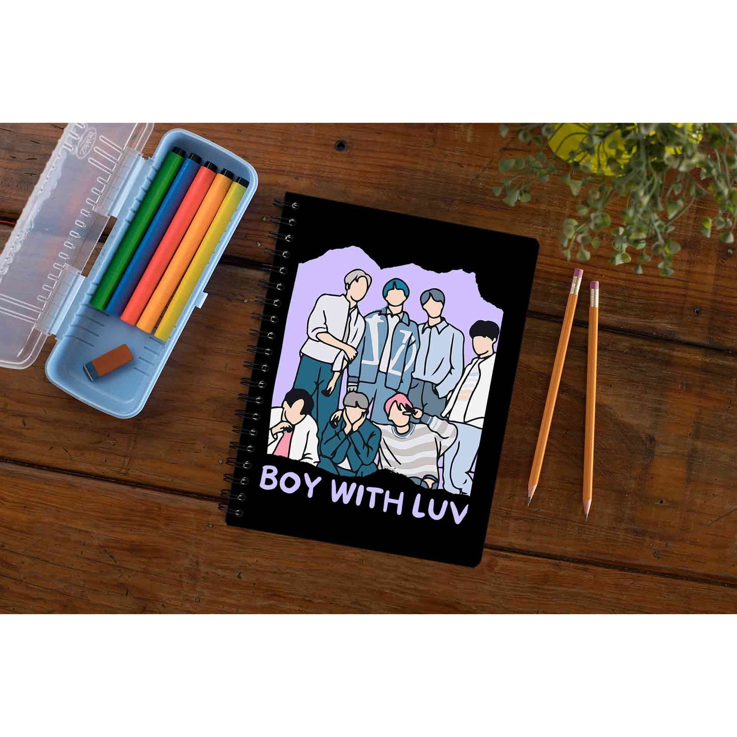 bts boy with luv notebook notepad diary buy online united states of america usa the banyan tee tbt unruled