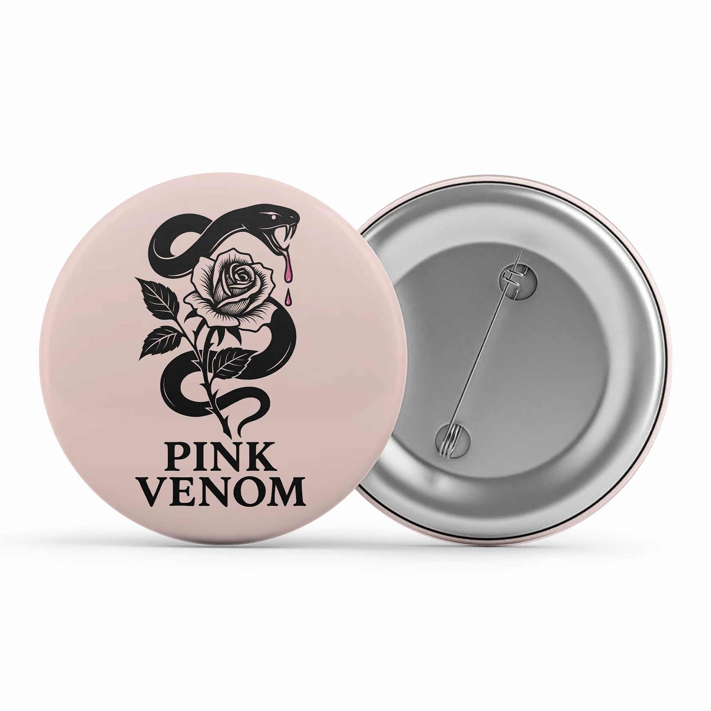 black pink pink venom badge pin button music band buy online united states usa the banyan tee tbt men women girls boys unisex