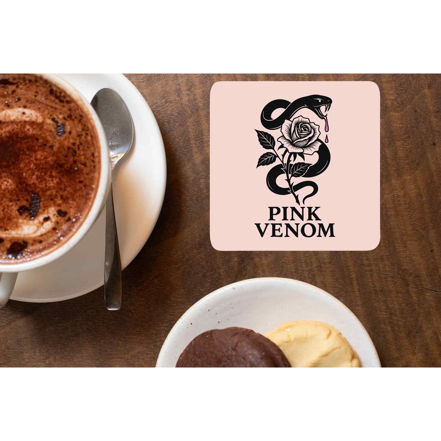 black pink pink venom coasters wooden table cups united states usan music band buy online united states usa the banyan tee tbt men women girls boys unisex