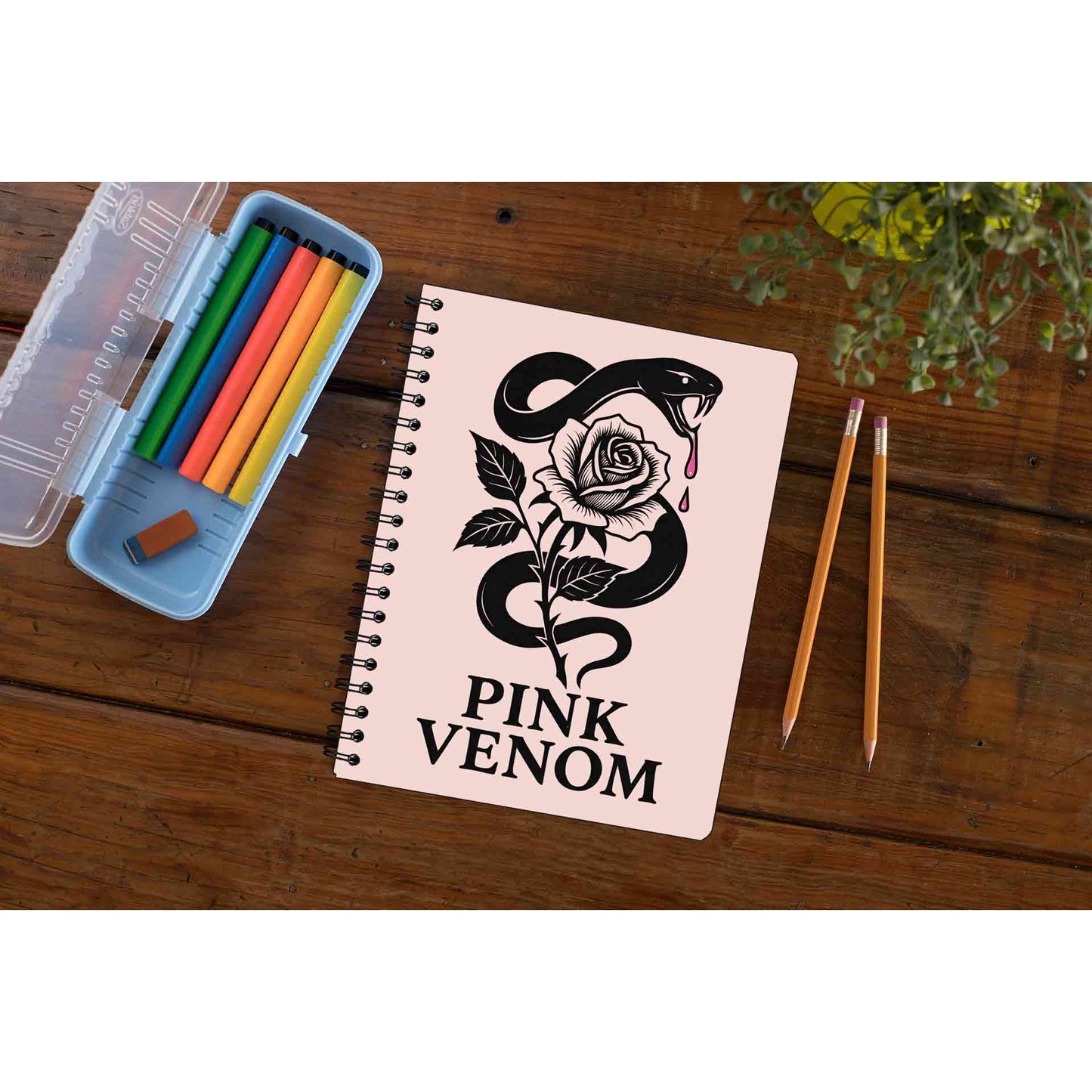 black pink pink venom notebook notepad diary buy online united states usa the banyan tee tbt unruled