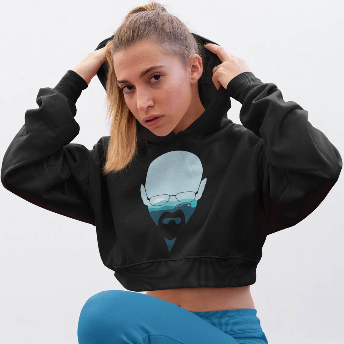 Breaking Bad Crop Hoodie - Walter White Crop Hooded Sweatshirt for Women The Banyan Tee TBT
