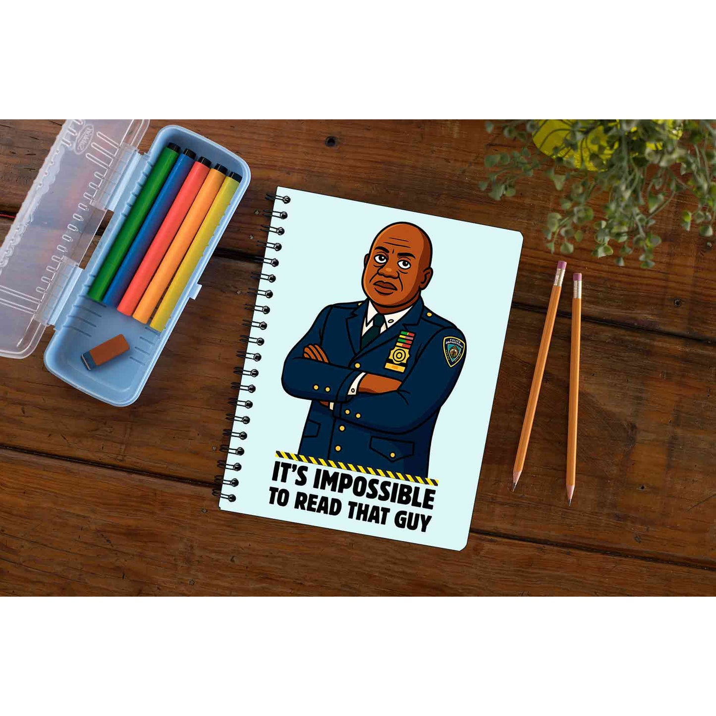 brooklyn nine-nine read that guy notebook notepad diary buy online united states of america usa the banyan tee tbt unruled detective jake peralta terry charles boyle gina linetti andy samberg merchandise clothing acceessories