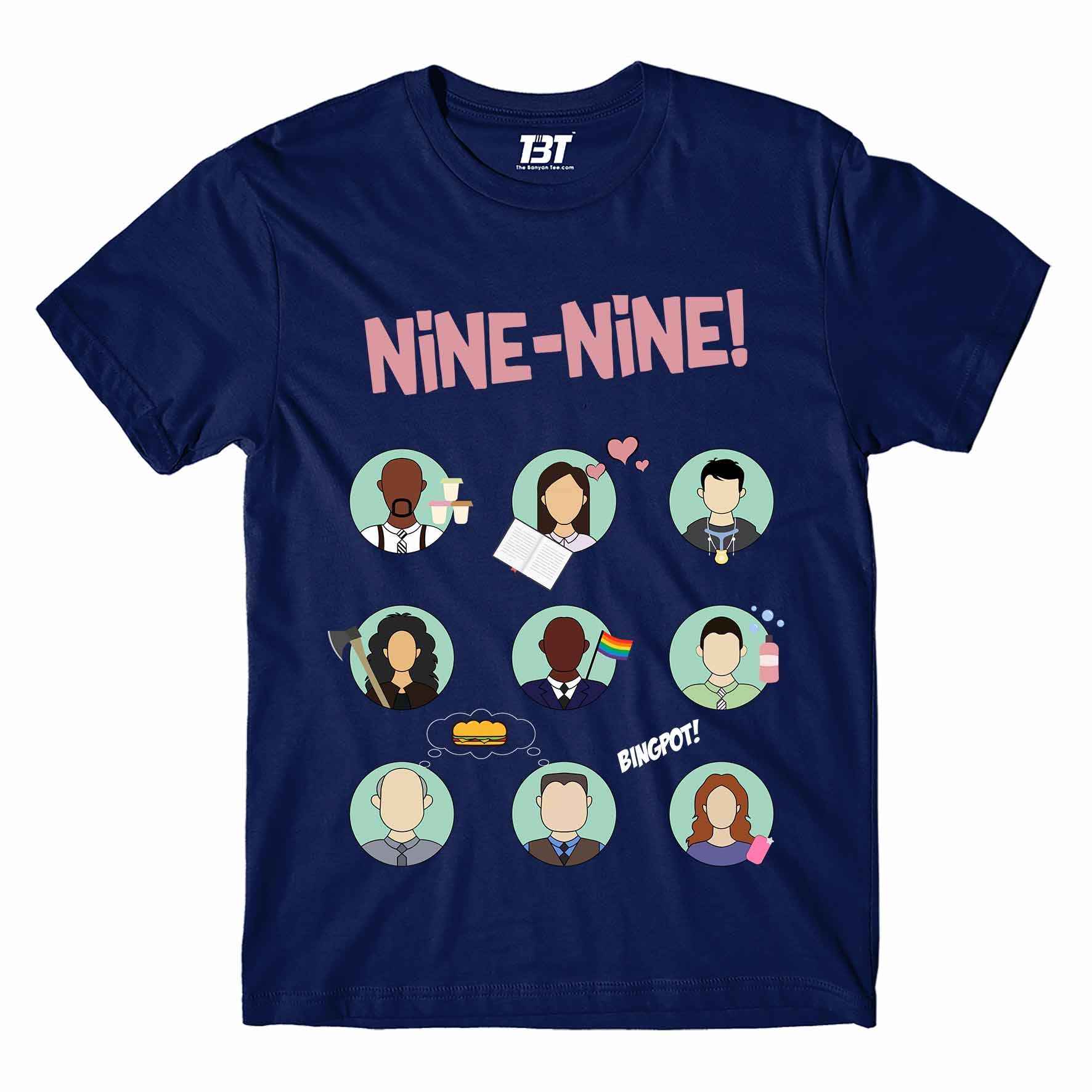 T shirt Nine-Nine Squad XS (Chest 36 IN) Navy