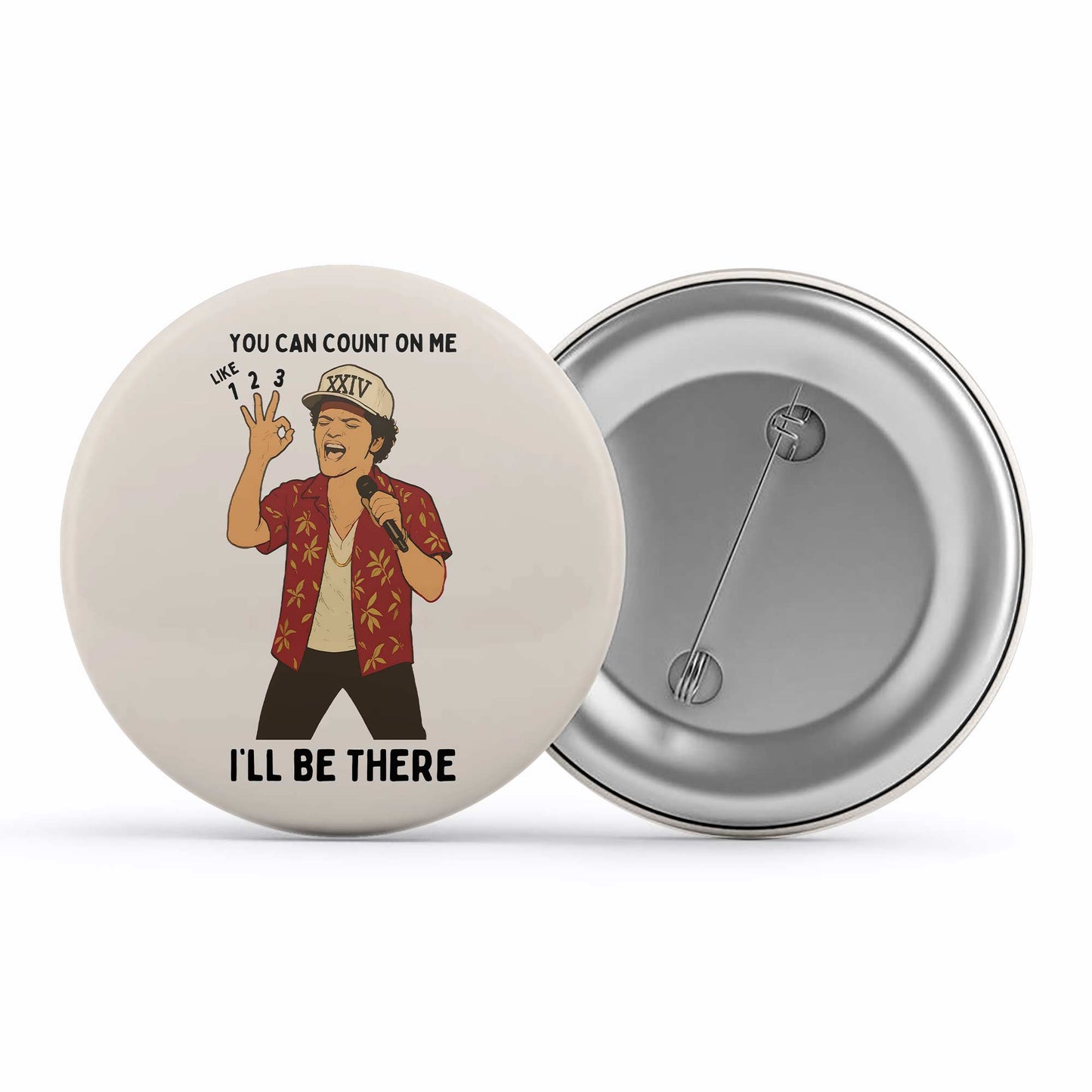 bruno mars count on me badge pin button music band buy online united states of america usa the banyan tee tbt men women girls boys unisex