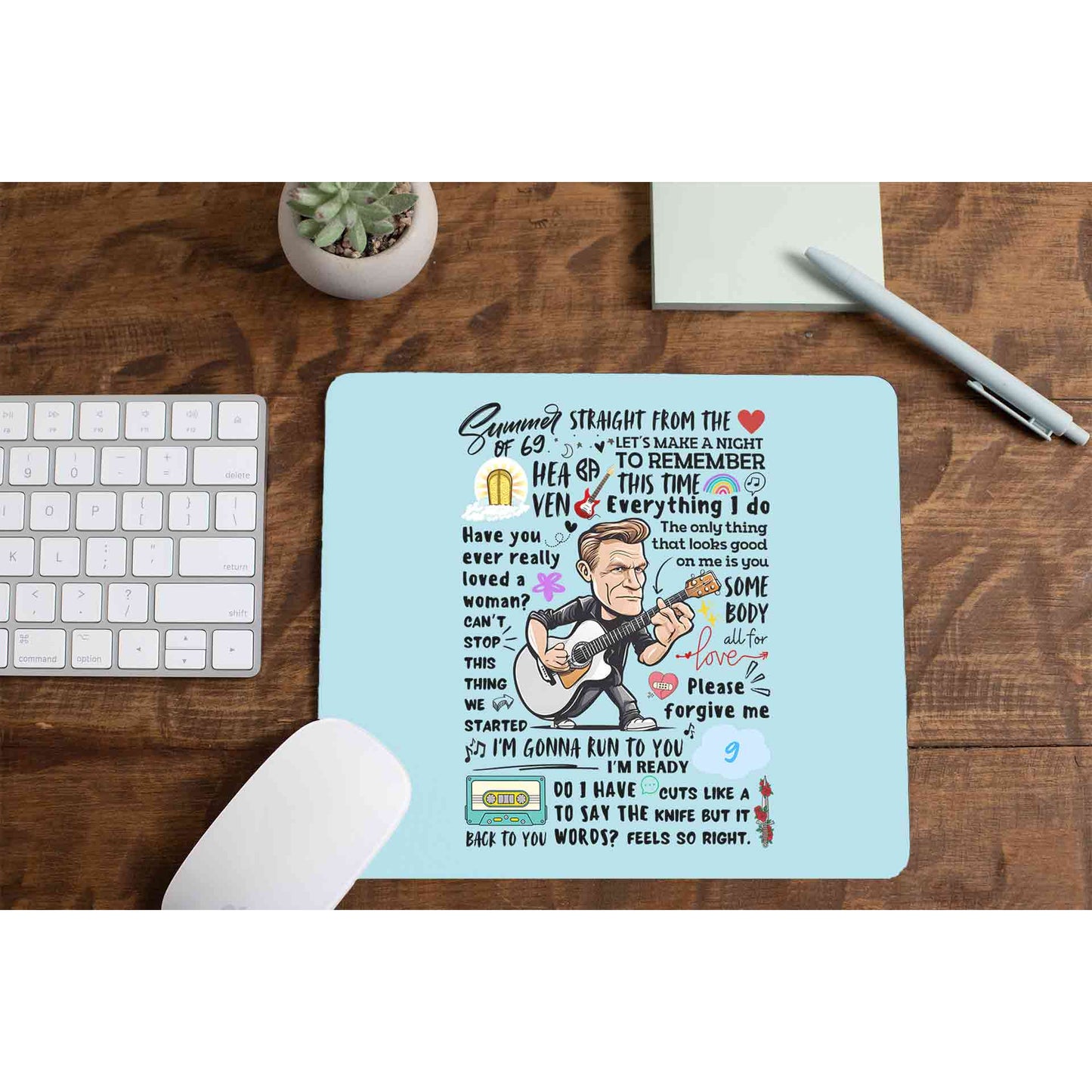 bryan adams everything i doodle mousepad logitech large music band buy online united states of america usa the banyan tee tbt men women girls boys unisex