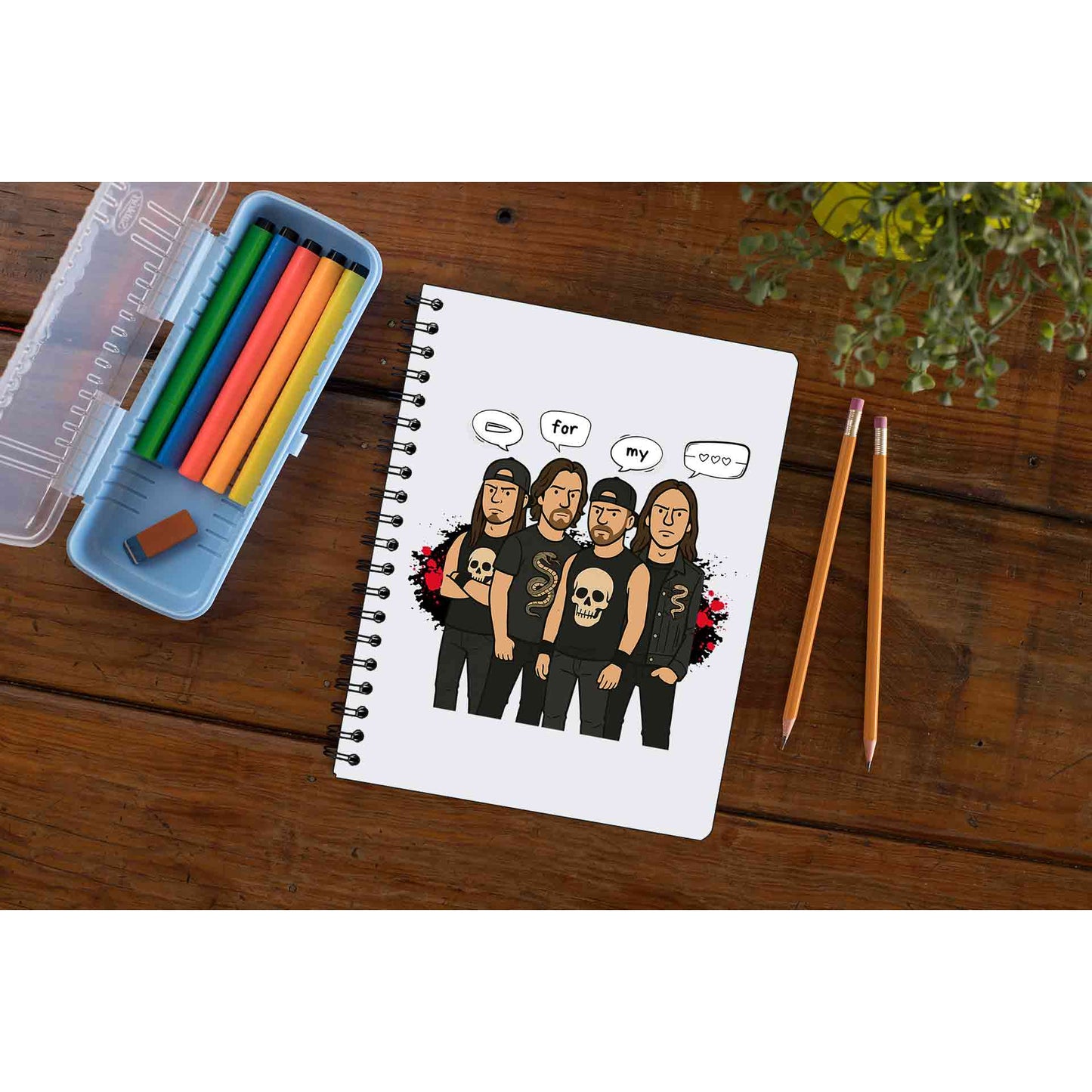 bullet for my valentine bullet gang notebook notepad diary buy online united states usa the banyan tee tbt unruled