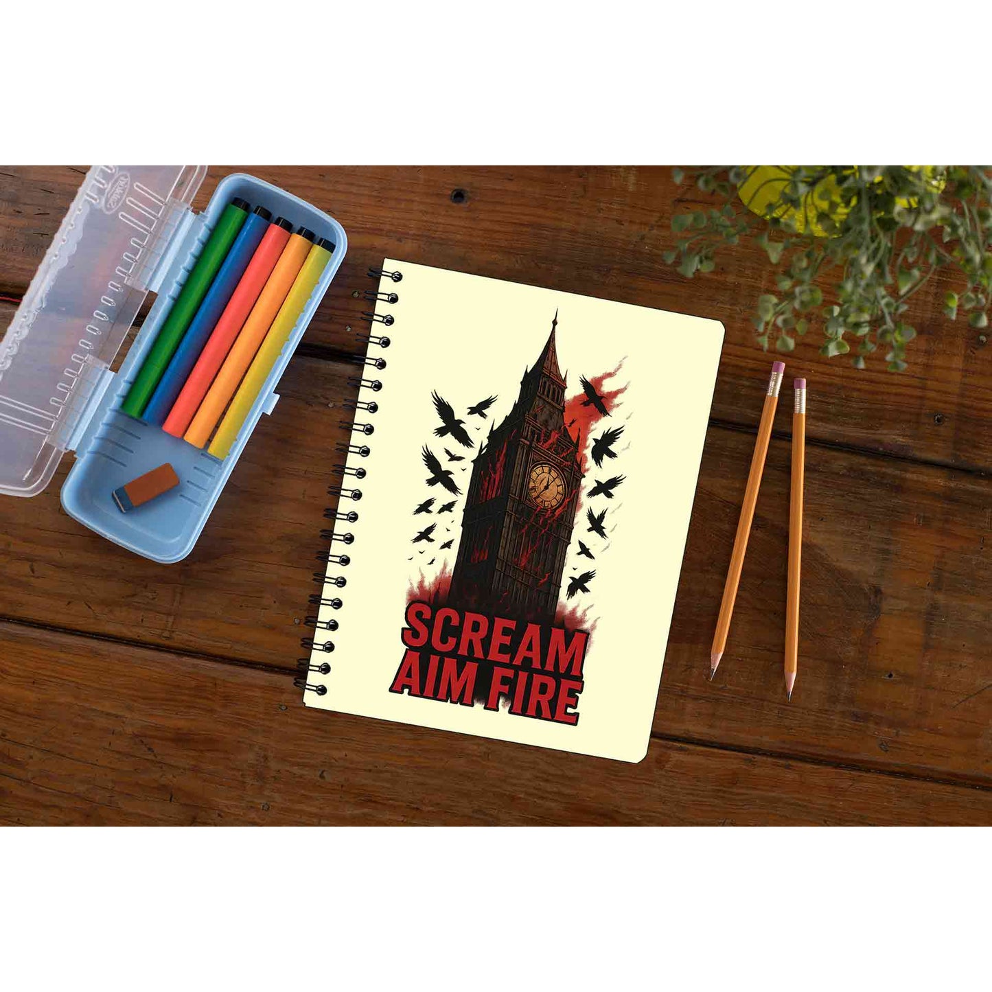 bullet for my valentine scream aim fire notebook notepad diary buy online united states usa the banyan tee tbt unruled