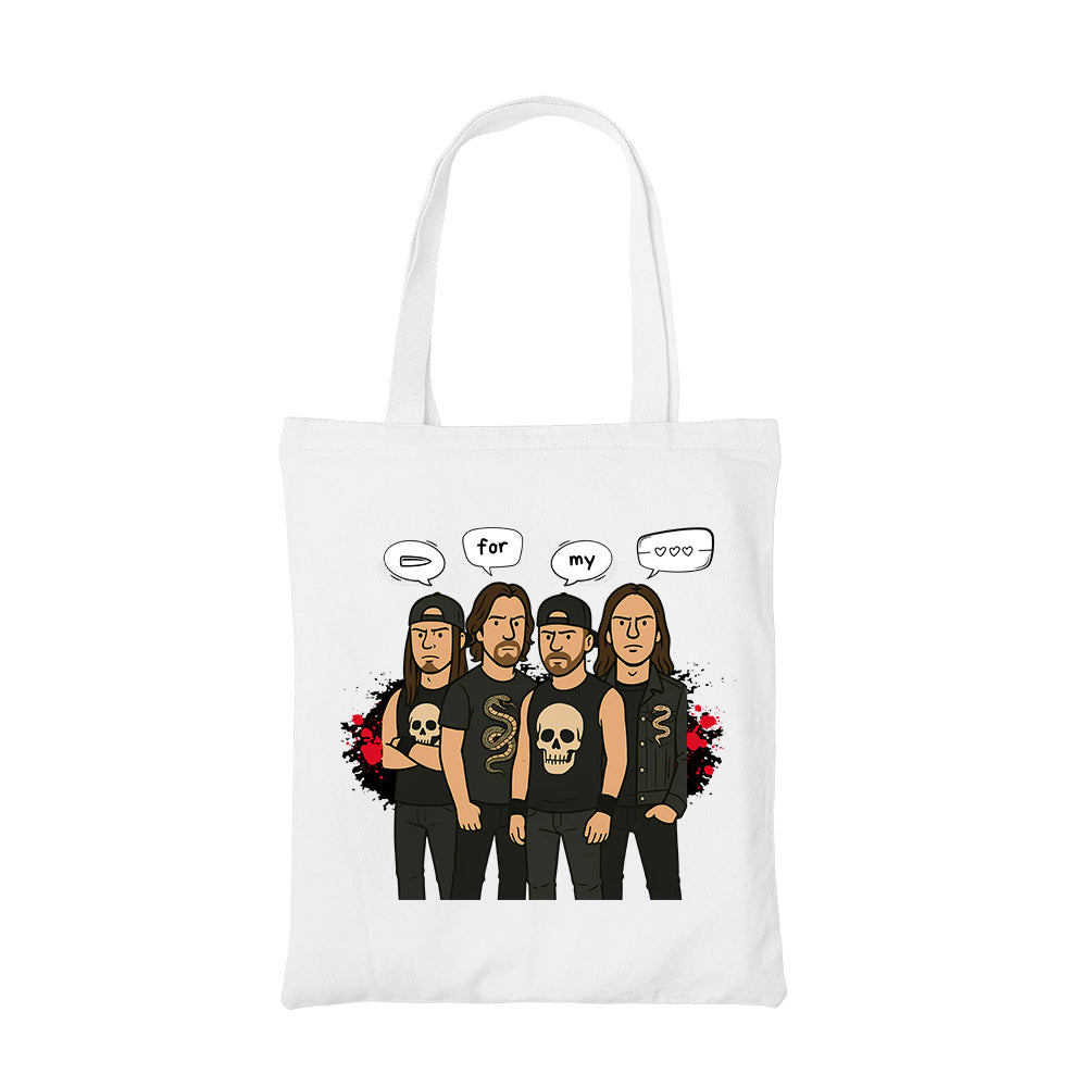 bullet for my valentine bullet gang tote bag cotton printed music band buy online united states usa the banyan tee tbt men women girls boys unisex