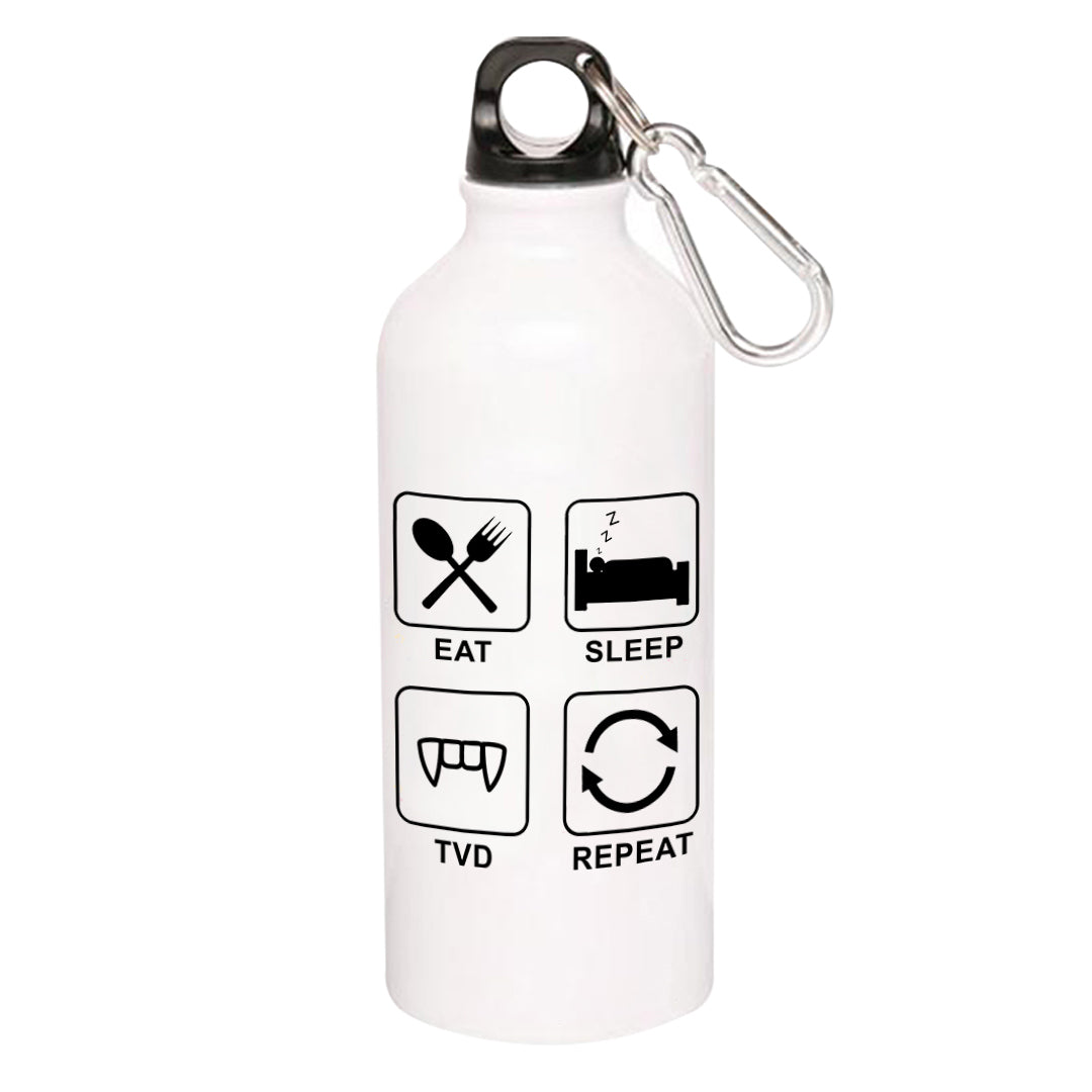 the vampire diaries eat sleep tvd repeat sipper steel water bottle flask gym shaker tv & movies buy online india the banyan tee tbt men women girls boys unisex tvd stefan elena damon caroline katherine tyler bonnie