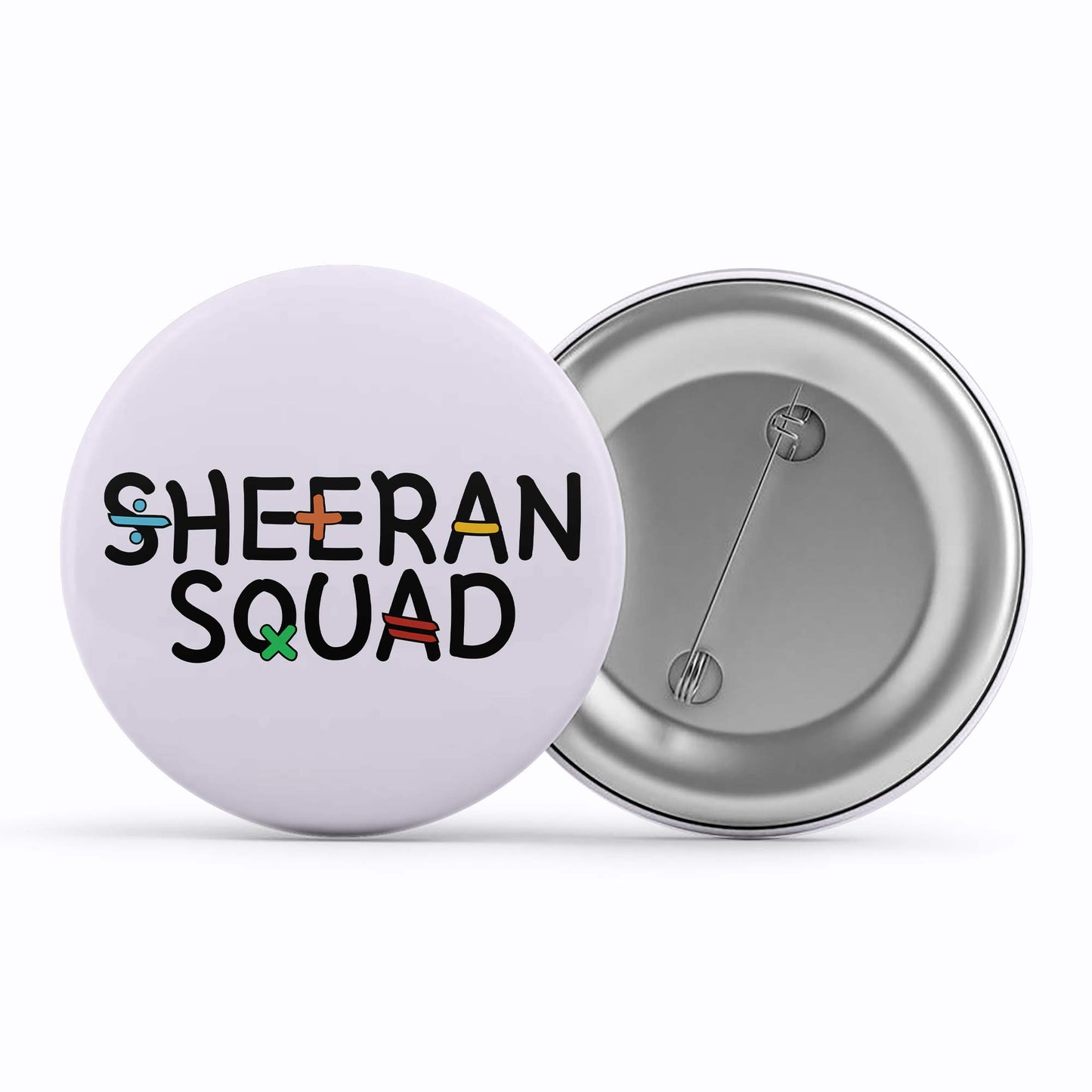 ed sheeran sheeran squad badge pin button music band buy online united states of america usa the banyan tee tbt men women girls boys unisex