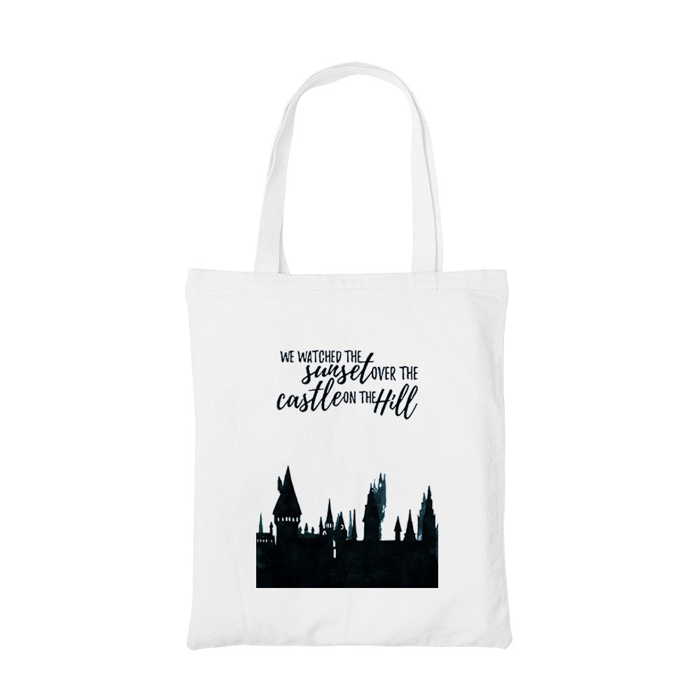 ed sheeran castle on the hill tote bag hand printed cotton women men unisex