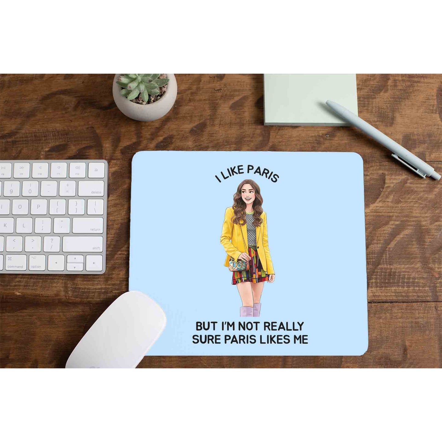 emily in paris i like paris mousepad logitech large anime tv & movies buy online united states usa the banyan tee tbt men women girls boys unisex