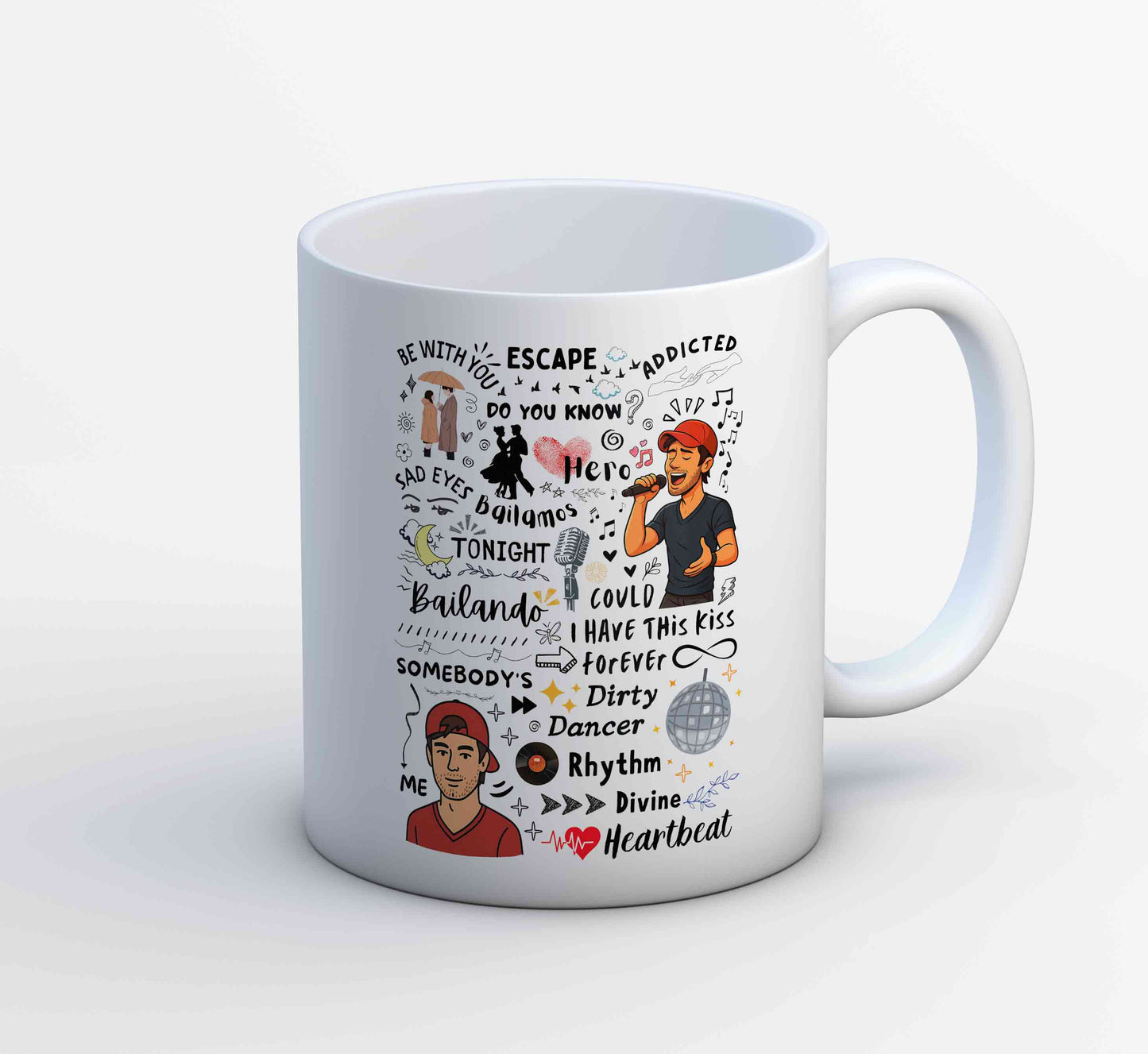 enrique the doodle escape mug coffee ceramic music band buy online united states usa the banyan tee tbt men women girls boys unisex