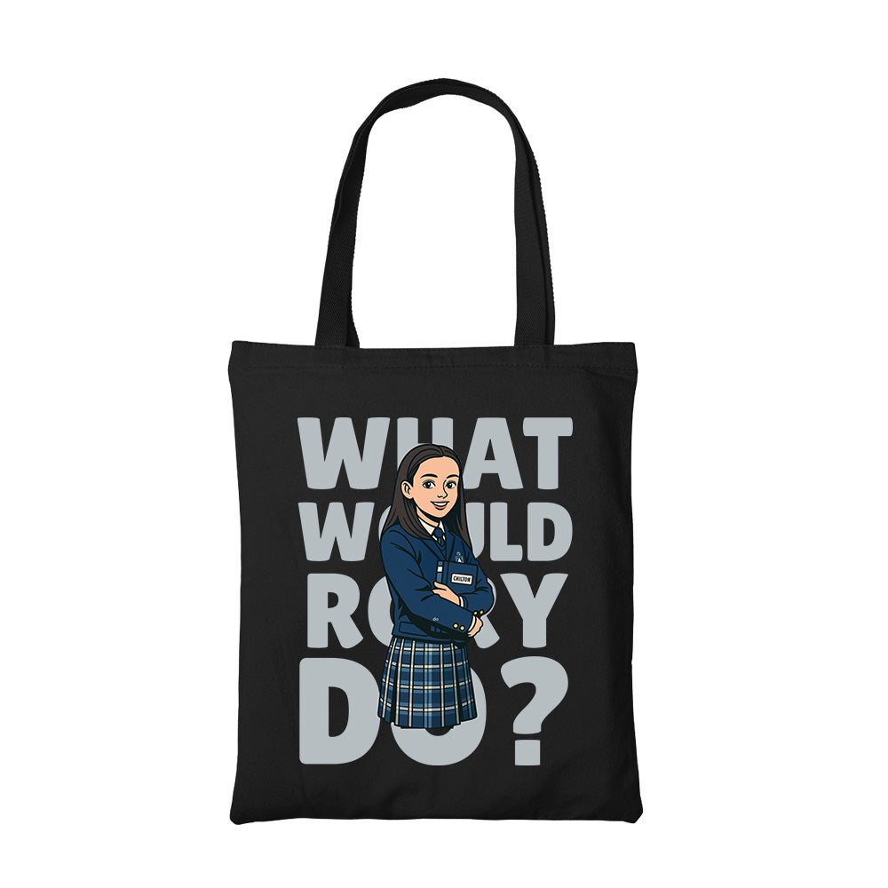 gilmore girls what would rory do tote bag cotton printed tv & movies buy online united states usa the banyan tee tbt men women girls boys unisex