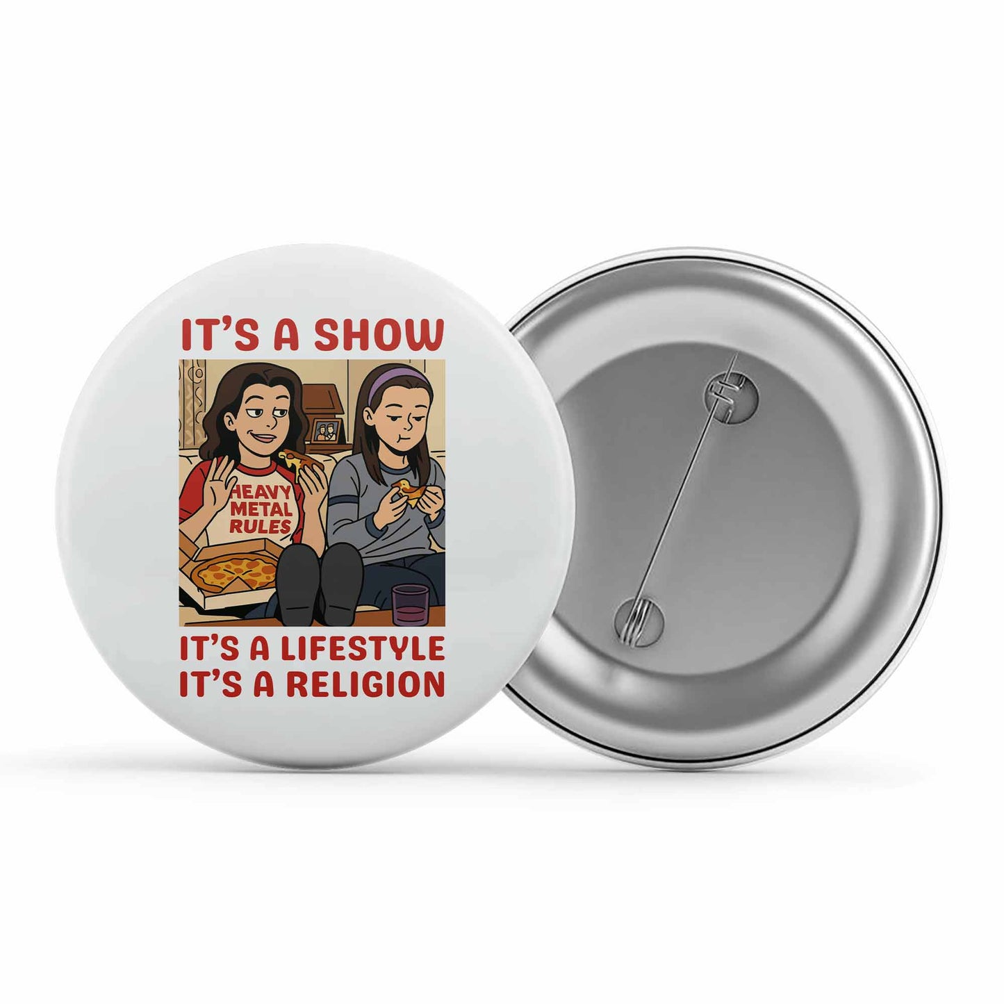 gilmore girls religion badge pin button tv & movies buy online united states us the banyan tee tbt men women girls boys unisex