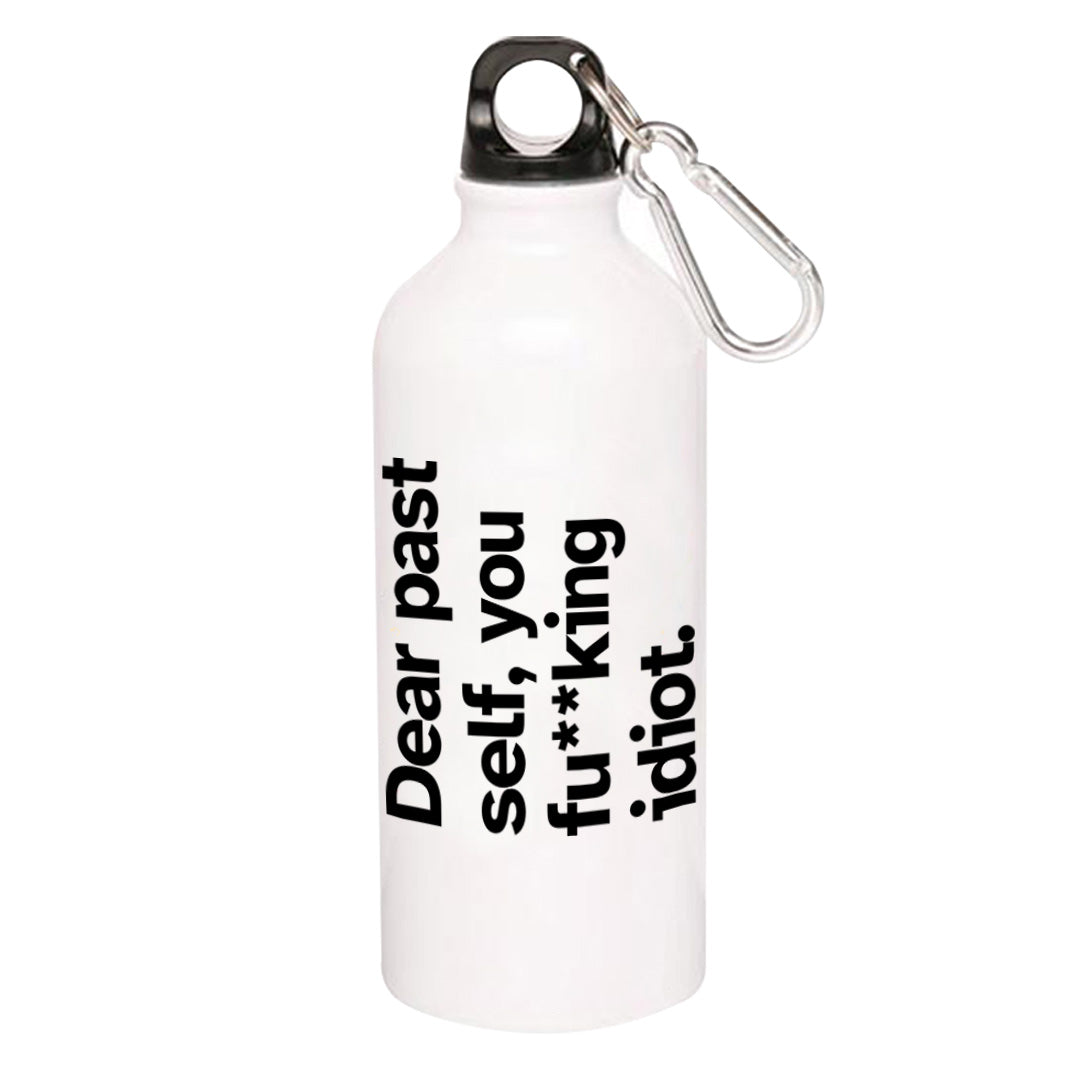 printed dear past self sipper steel water bottle flask gym shaker printed graphic stylish buy online india the banyan tee tbt men women girls boys unisex