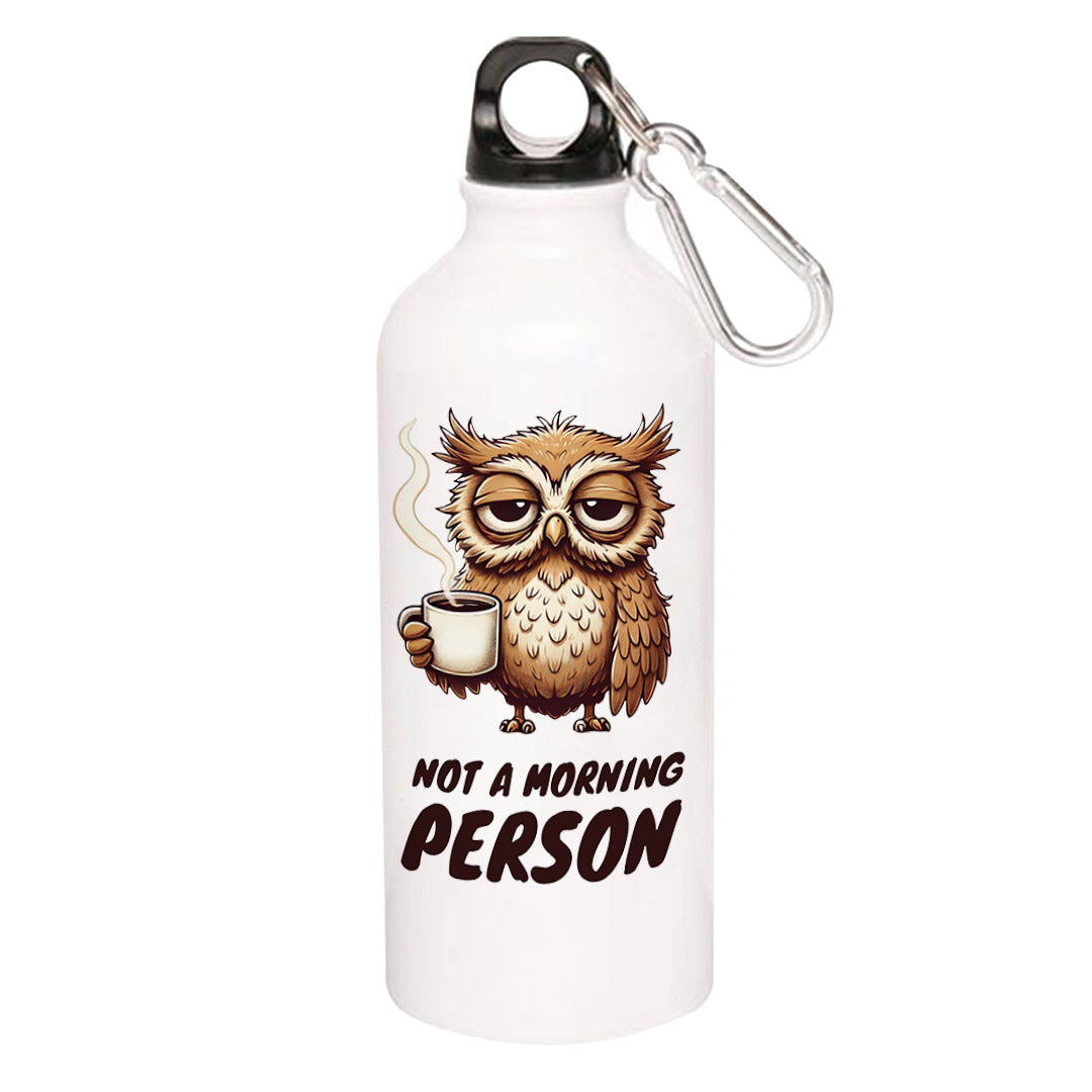 printed not a morning person sipper steel water bottle flask gym shaker printed graphic stylish buy online india the banyan tee tbt men women girls boys unisex