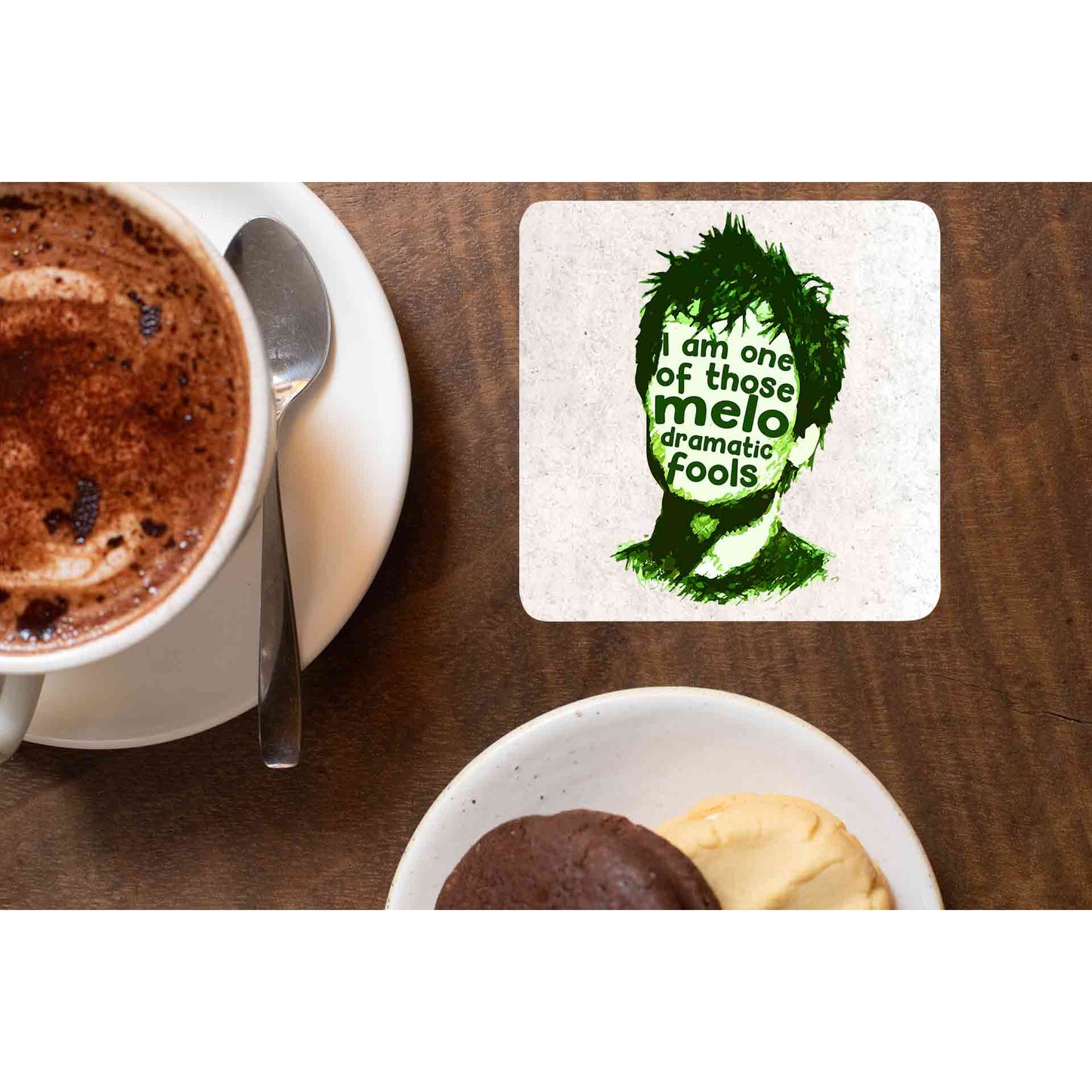 green day basket case coasters wooden table cups indian music band buy online india the banyan tee tbt men women girls boys unisex i am one of those melodramatic fools