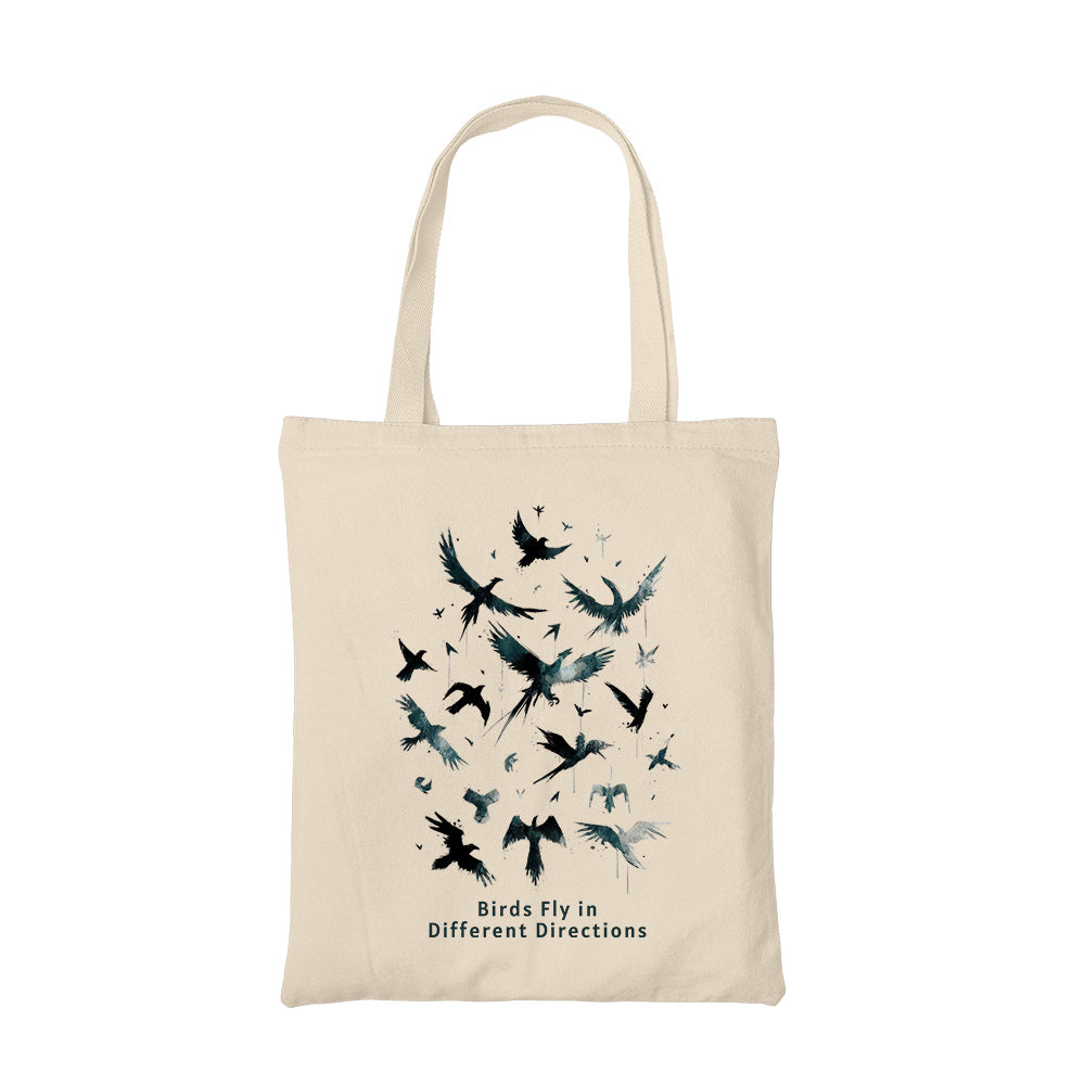 imagine dragons birds fly in different directions tote bag music band buy online united states of america usa the banyan tee tbt men women girls boys unisex