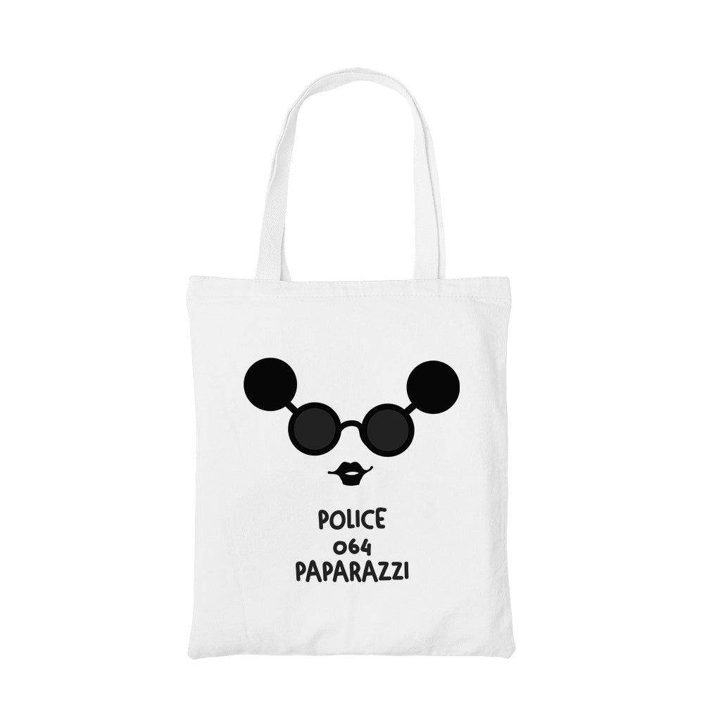 lady gaga paparazzi tote bag hand printed cotton women men unisex