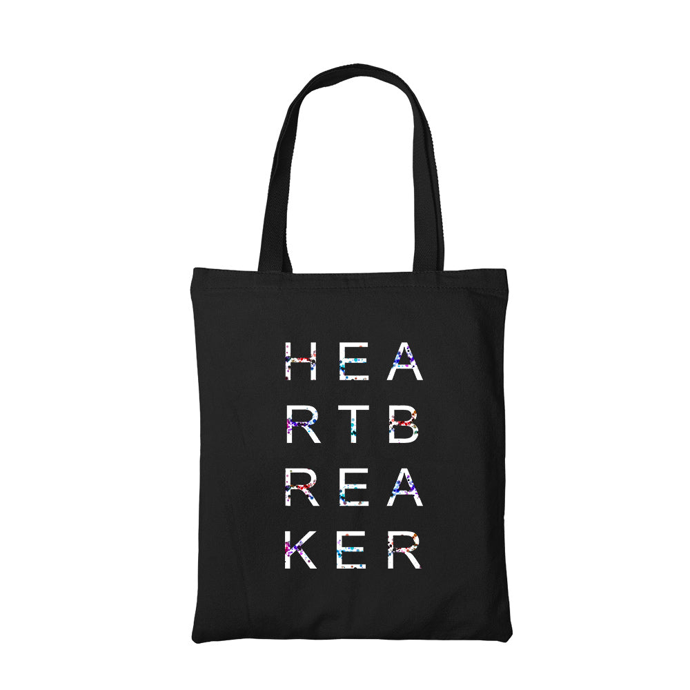 led zeppelin heartbreaker tote bag hand printed cotton women men unisex
