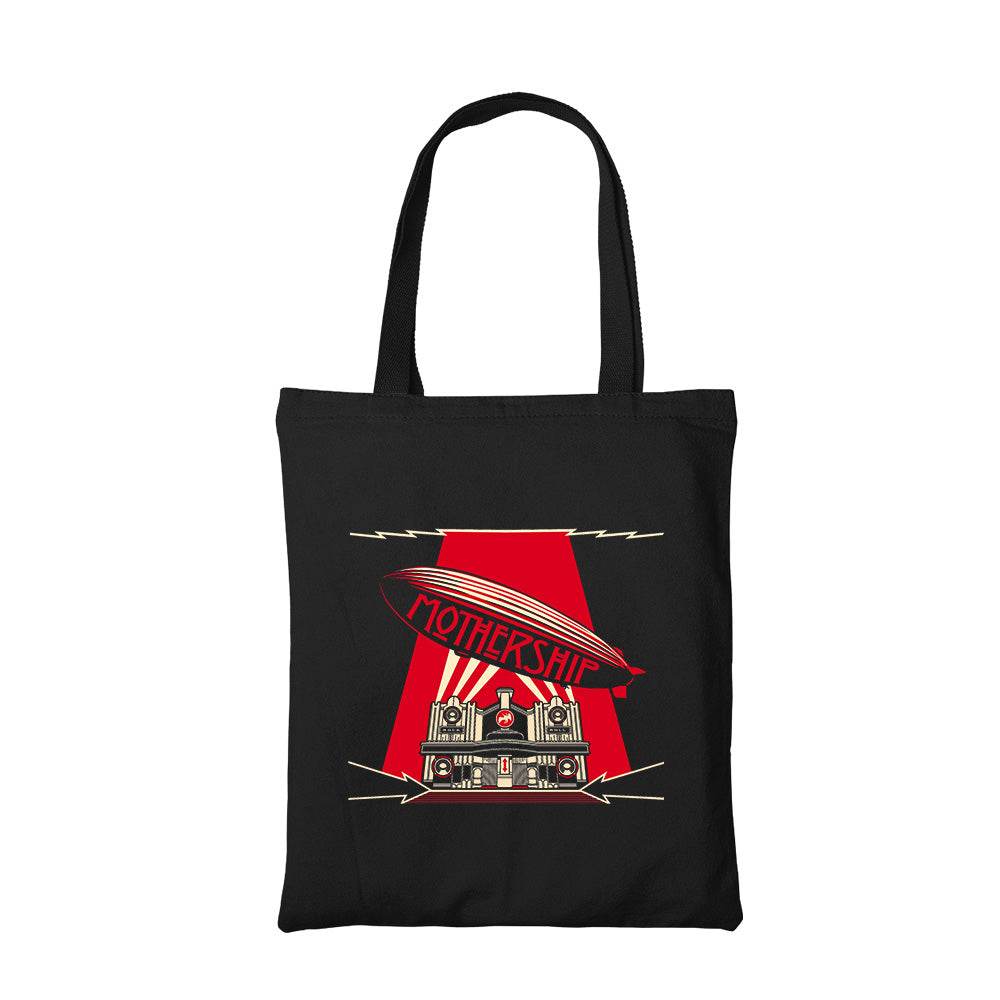 led zeppelin zeppelin tote bag hand printed cotton women men unisex