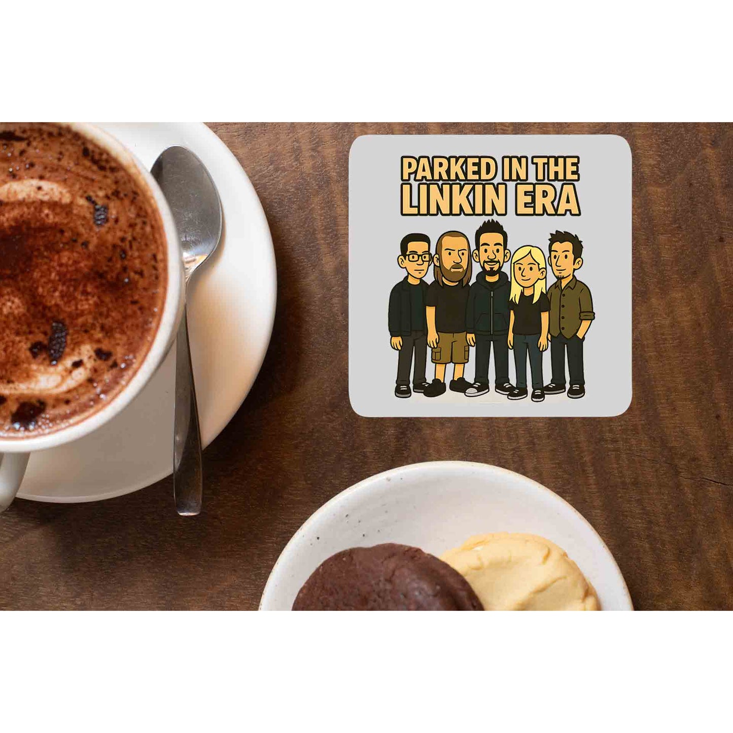 linkin park parked in the linkin era coasters wooden table cups united states usan music band buy online united states usa the banyan tee tbt men women girls boys unisex