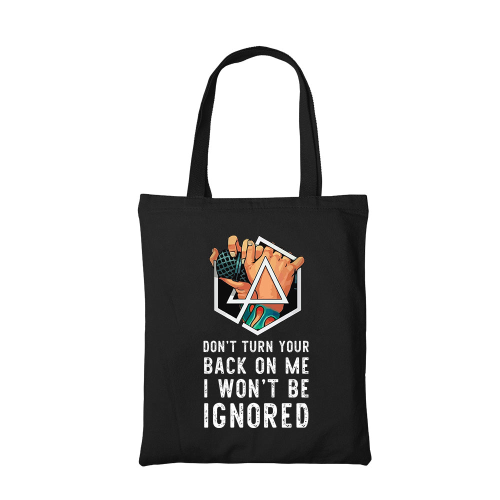 linkin park faint tote bag hand printed cotton women men unisex
