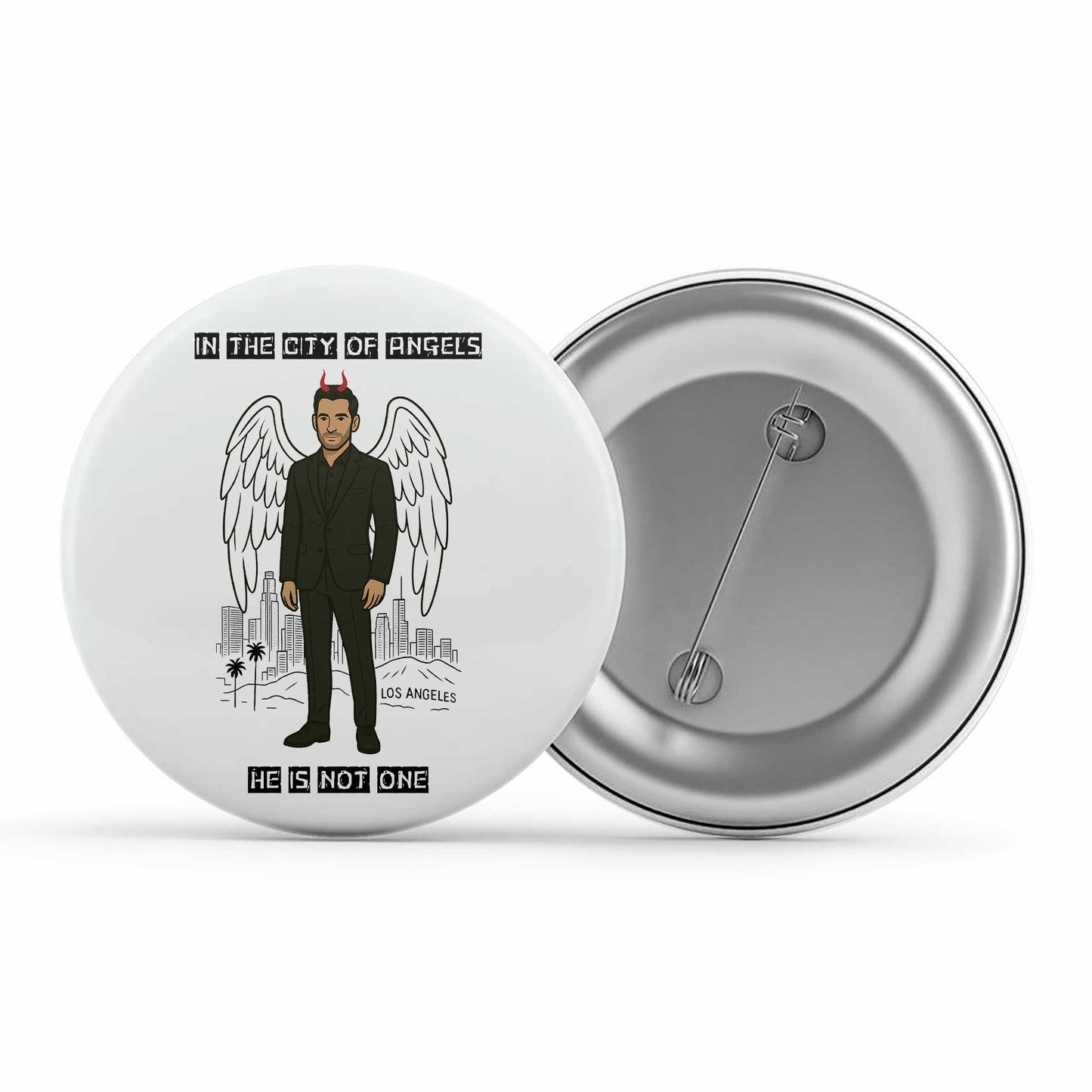 Lucifer Badge - Metal Pin Button The Banyan Tee TBT