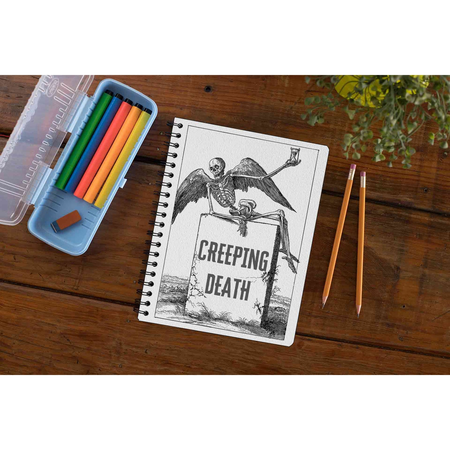 metallica creeping death notebook notepad diary buy online united states of america usa the banyan tee tbt unruled