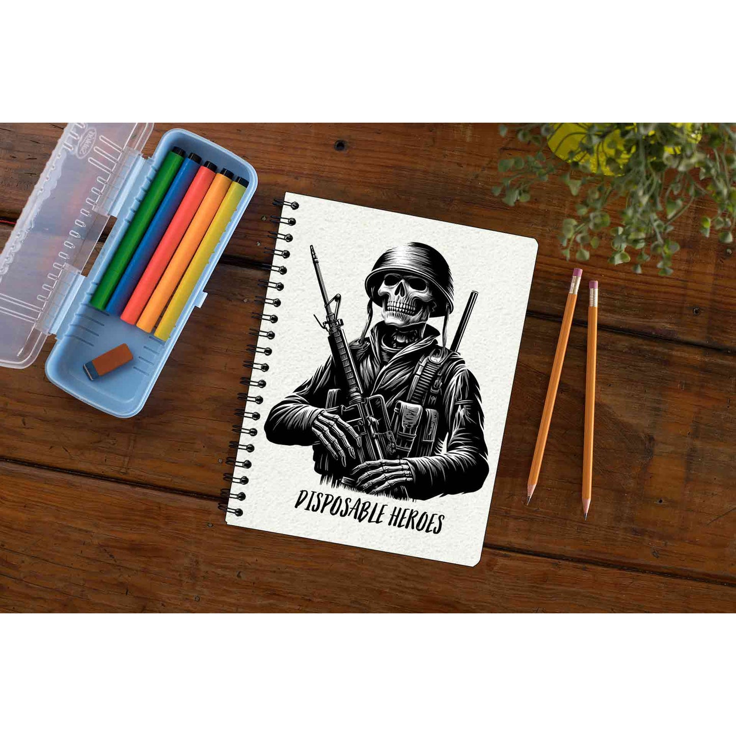 metallica disposable heroes notebook notepad diary buy online united states of america usa the banyan tee tbt unruled