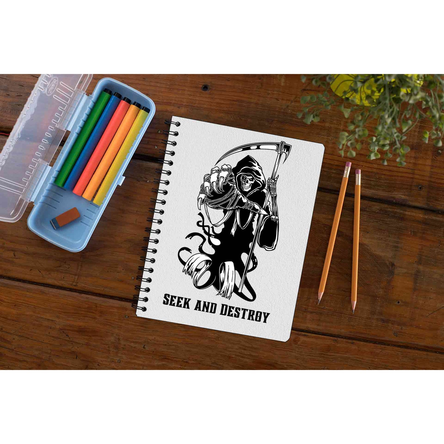 metallica seek & destroy notebook notepad diary buy online united states of america usa the banyan tee tbt unruled