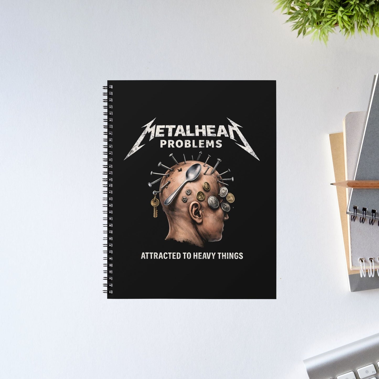 metallica metalhead problems notebook notepad diary buy online united states usa the banyan tee tbt unruled