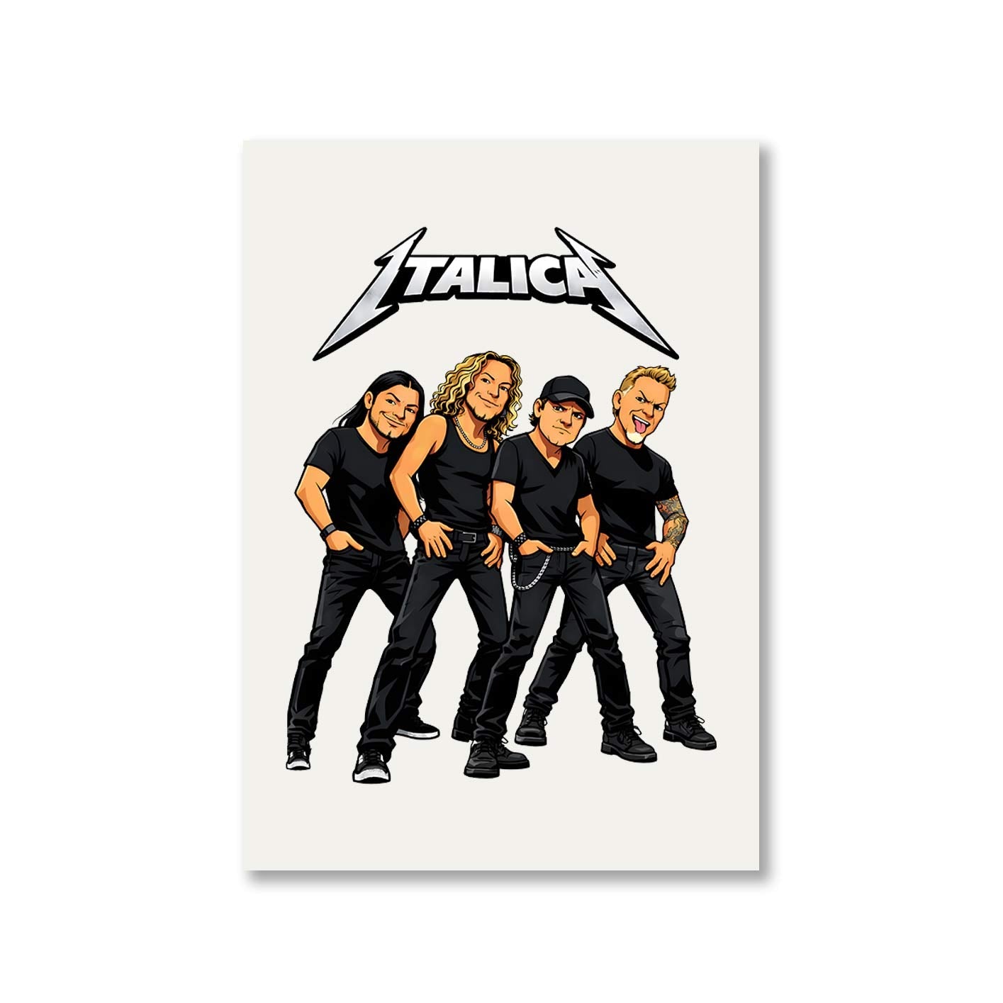 metallica italica poster wall art buy online united states usa the banyan tee tbt 8 x 10