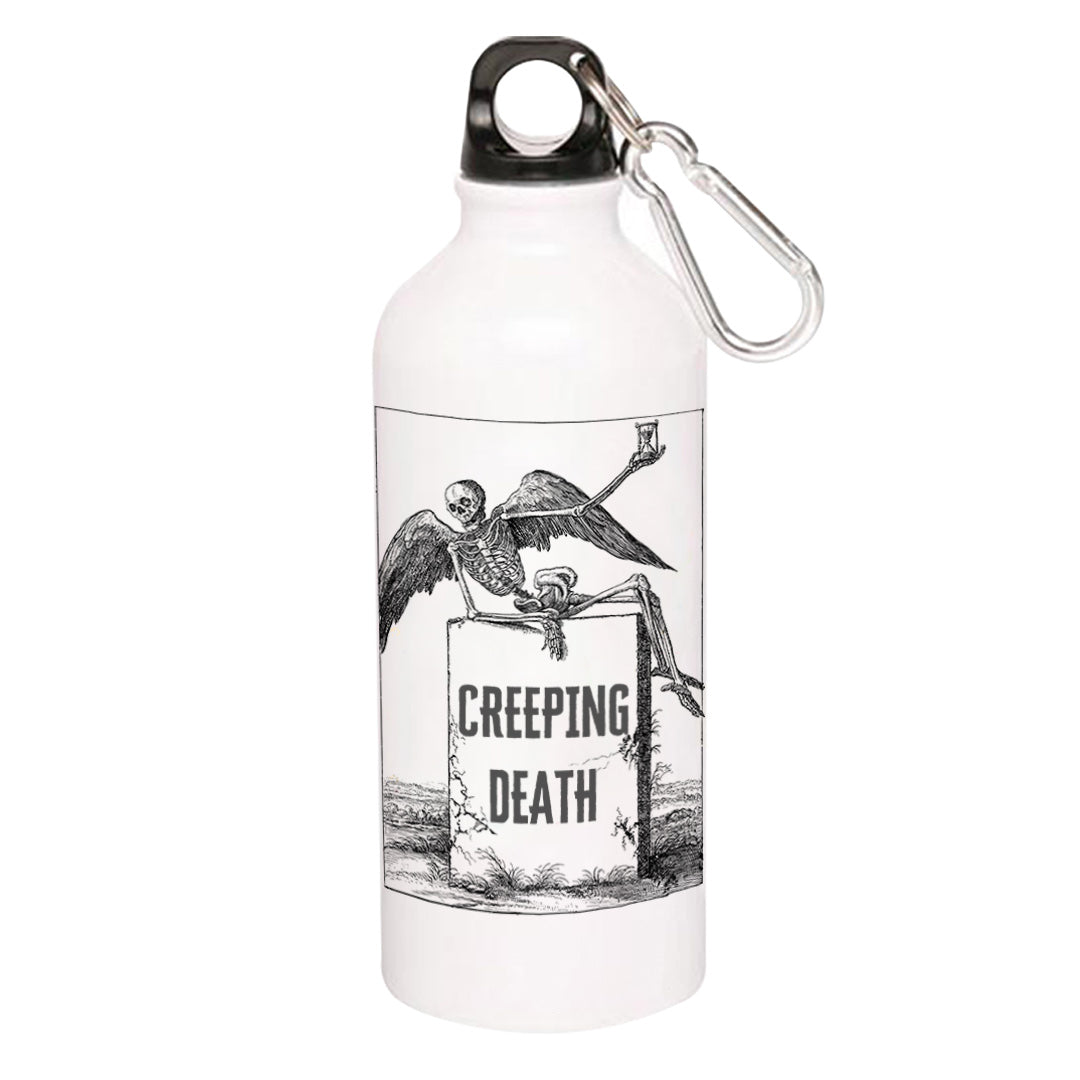 metallica creeping death sipper steel water bottle flask gym shaker music band buy online india the banyan tee tbt men women girls boys unisex