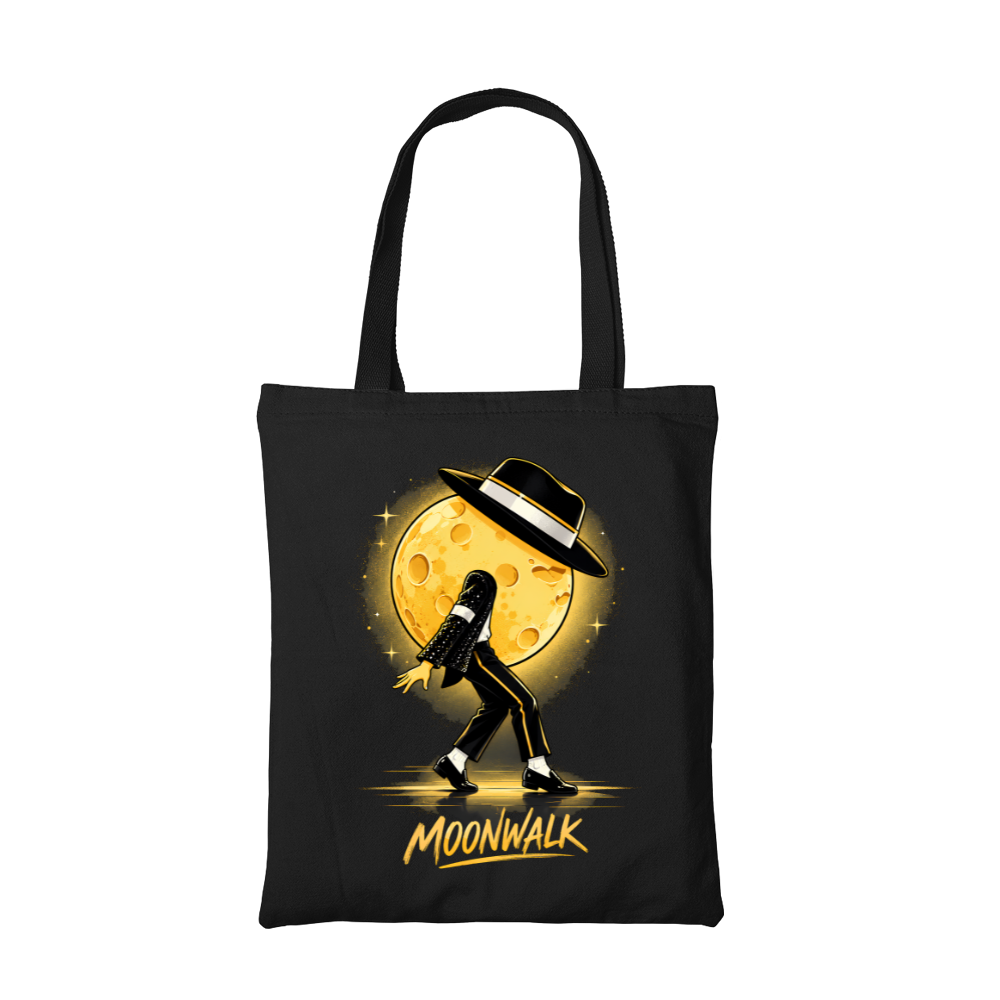 michael jackson moonwalk tote bag cotton printed music band buy online united states usa the banyan tee tbt men women girls boys unisex