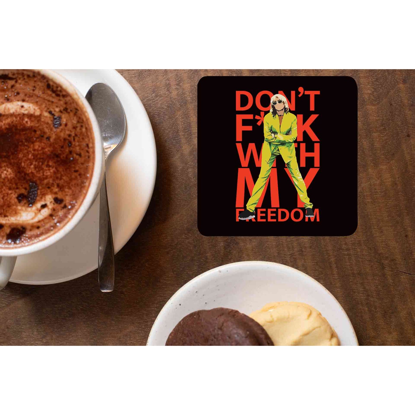 miley cyrus mother's daughter coasters wooden table cups indian music band buy online india the banyan tee tbt men women girls boys unisex don't fuck with my freedom