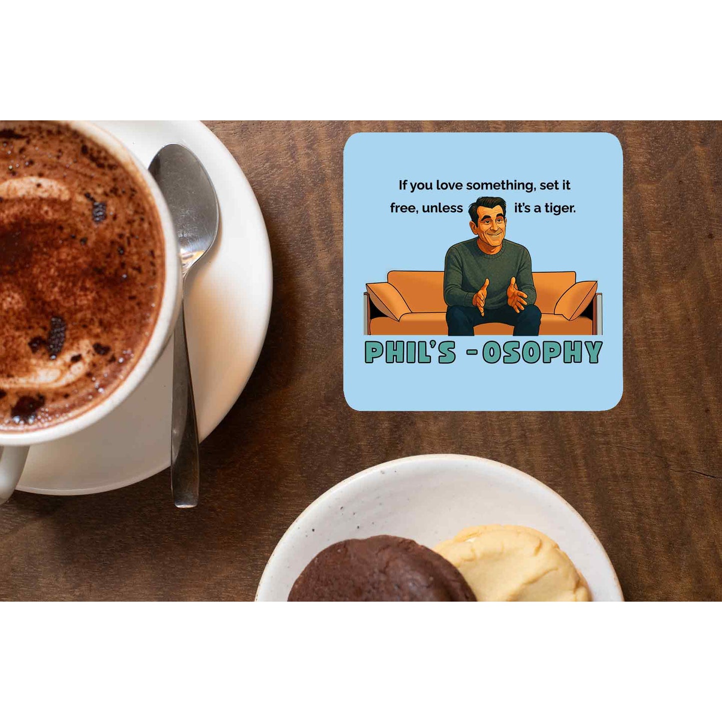 modern family philsosophy coasters wooden table cups indian tv & movies buy online india the banyan tee tbt men women girls boys unisex