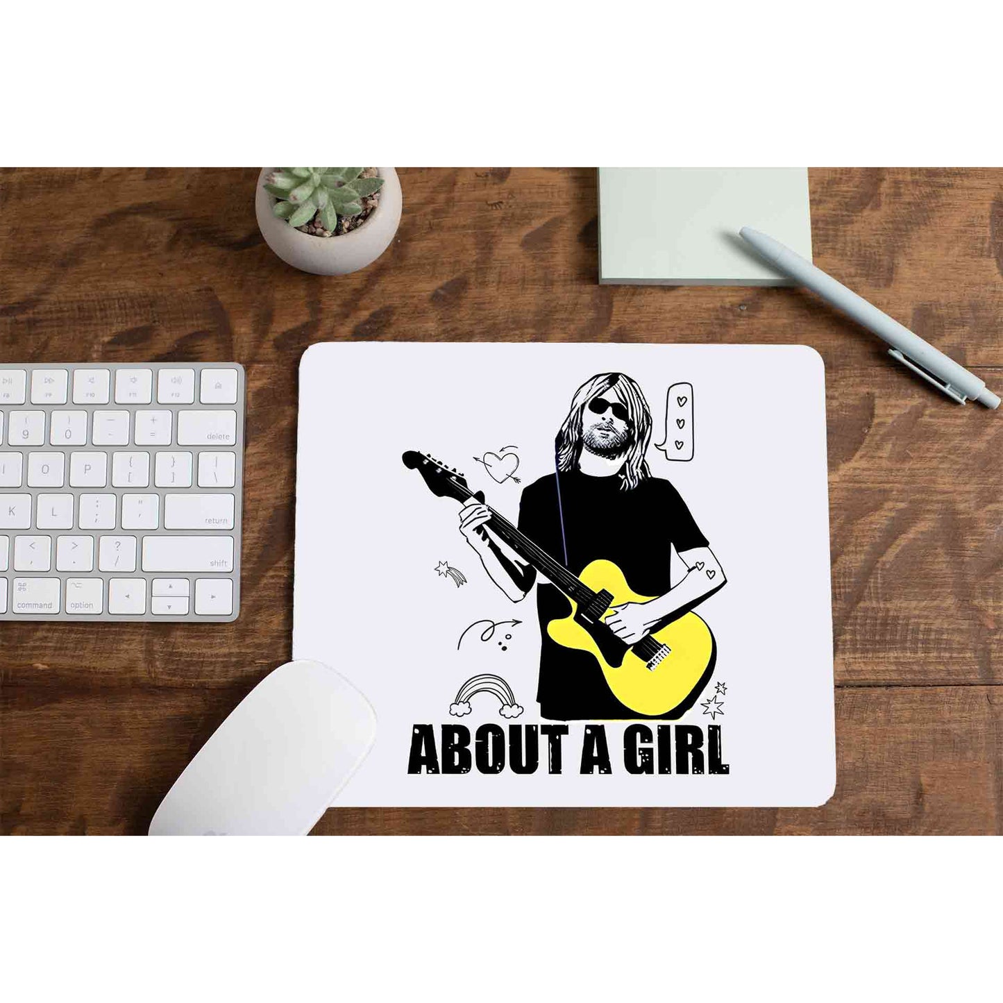 nirvana about a girl mousepad logitech large anime music band buy online united states of america usa the banyan tee tbt men women girls boys unisex