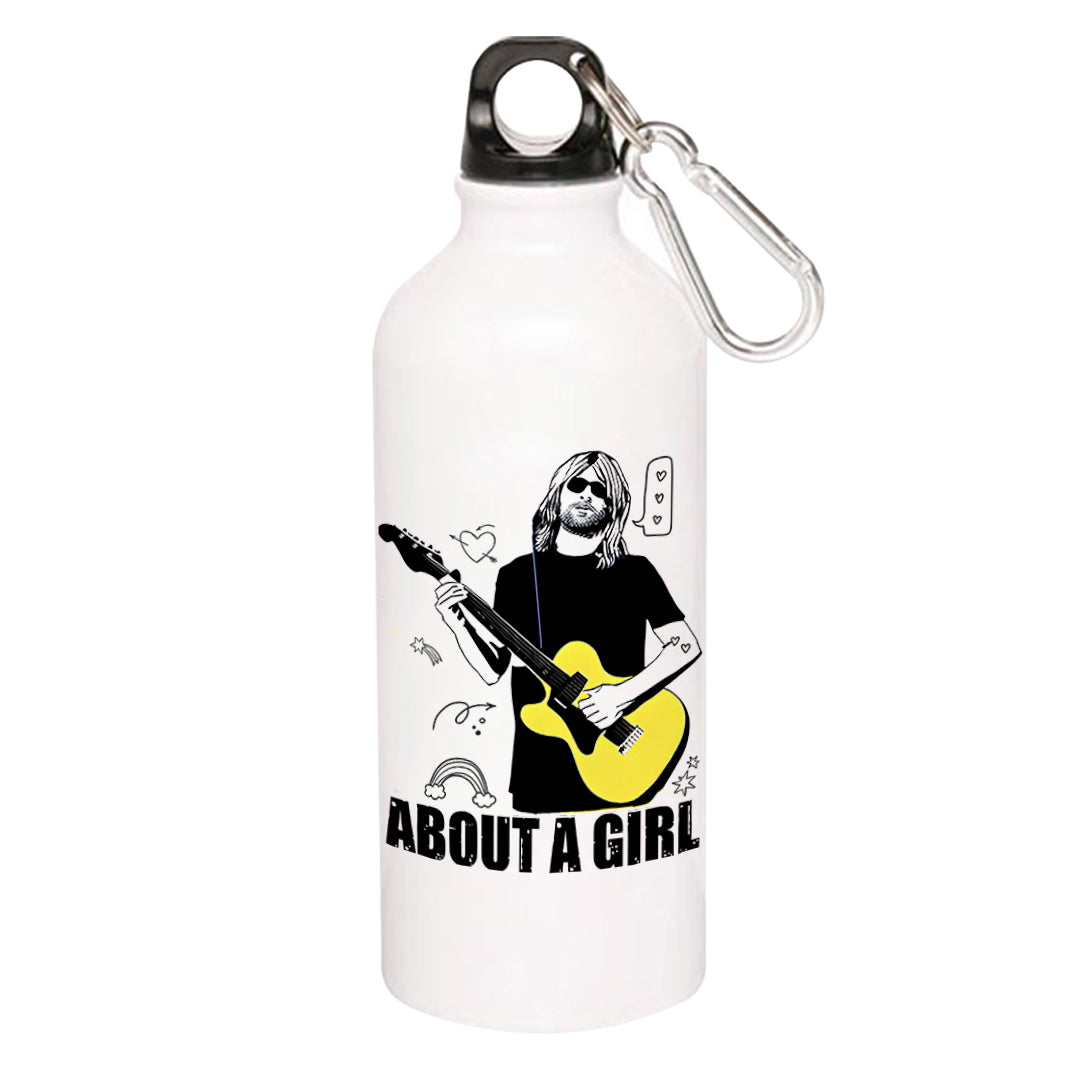 nirvana about a girl sipper steel water bottle flask gym shaker music band buy online india the banyan tee tbt men women girls boys unisex