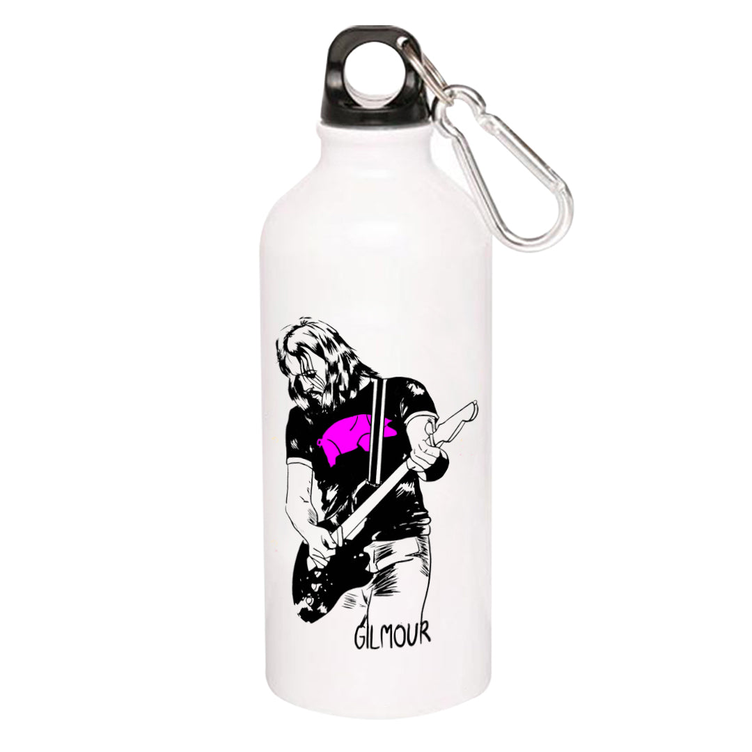 Pink Floyd Sipper - David Gilmour Sipper Metal Water Bottle The Banyan Tee TBT for gym girls adults straw drinking stylish online 1 litre milton 750 ml