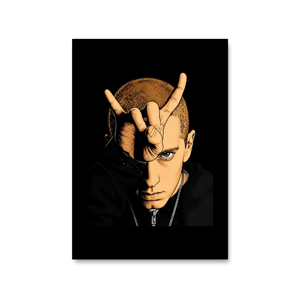 eminem bull horn poster wall art buy online united states usa the banyan tee tbt 8 x 10