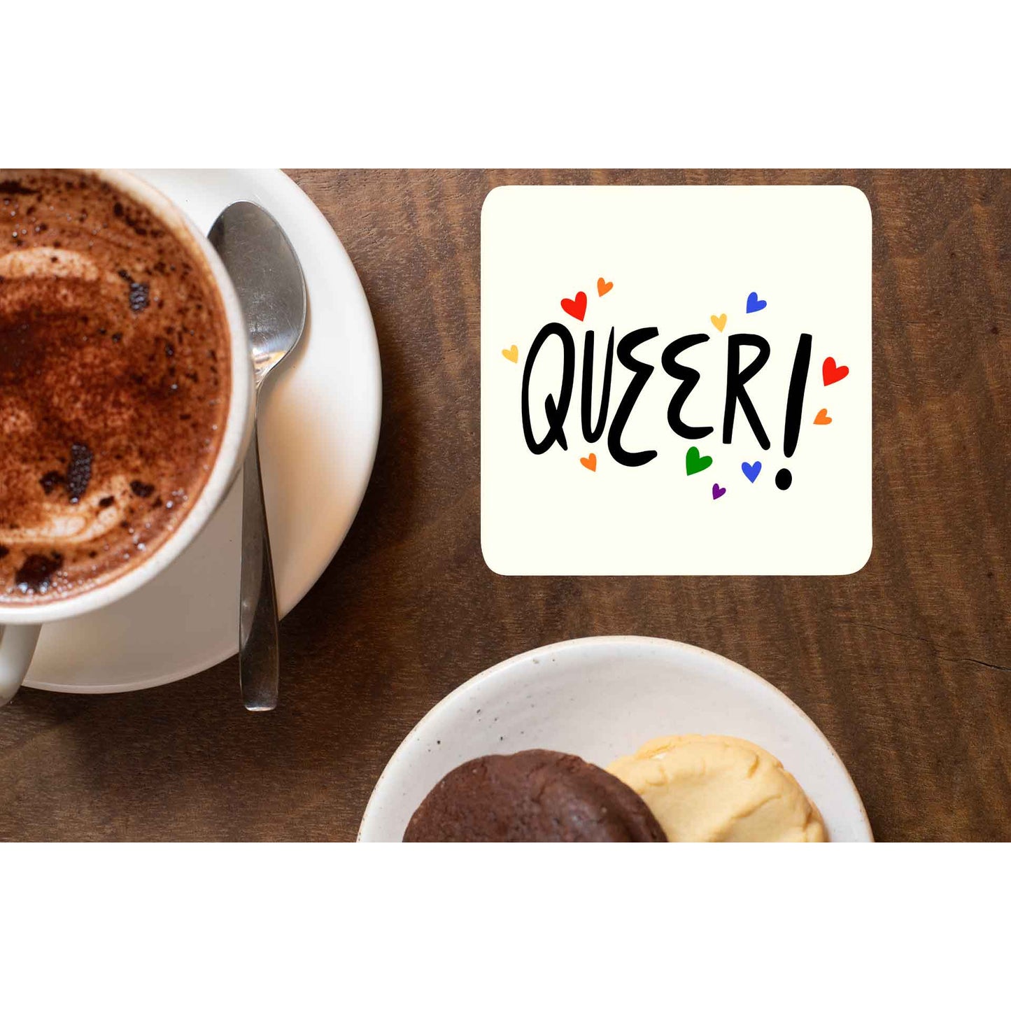 pride queer coasters wooden table cups indian printed graphic stylish buy online india the banyan tee tbt men women girls boys unisex - lgbtqia+