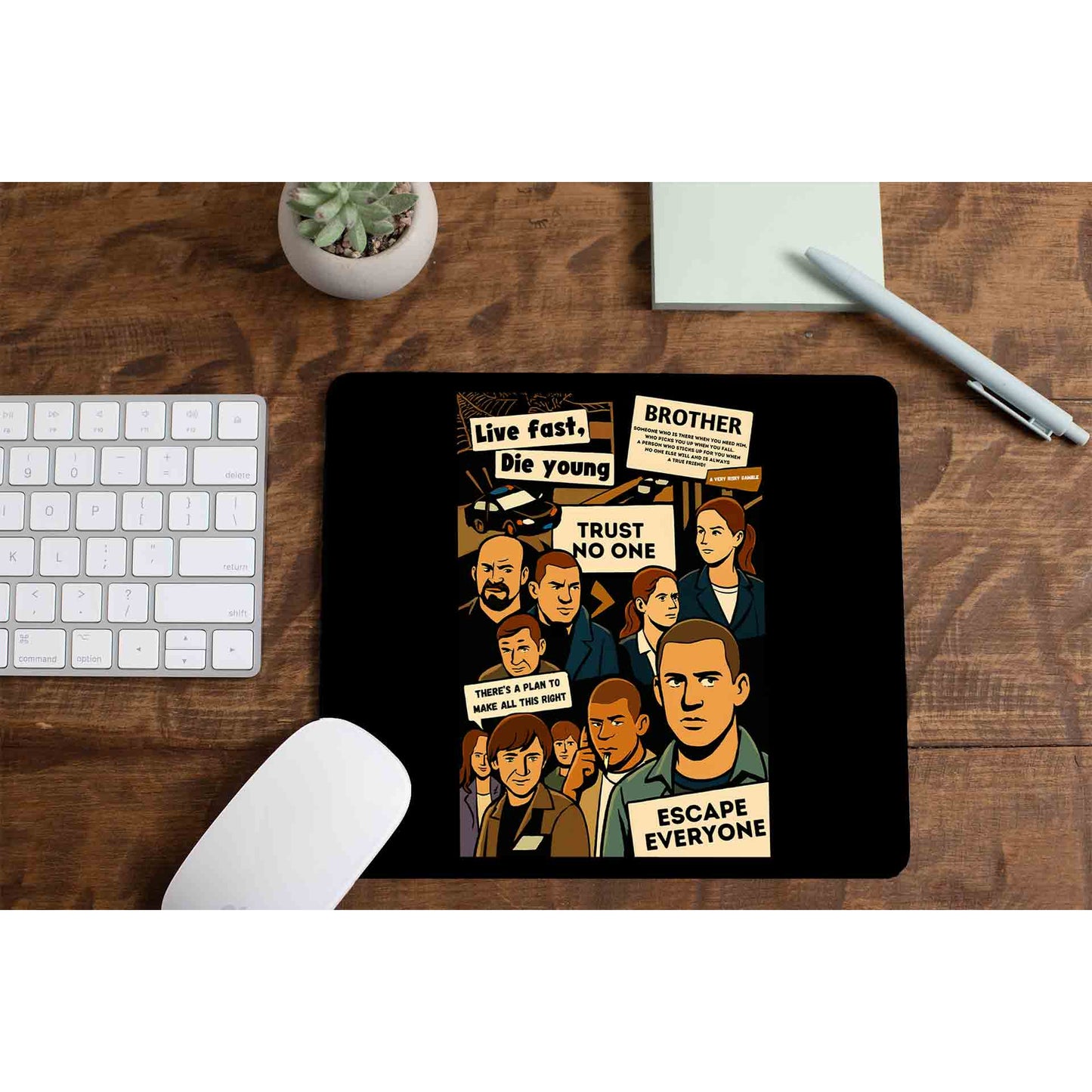 prison break escape everyone mousepad logitech large anime tv & movies buy online united states us the banyan tee tbt men women girls boys unisex