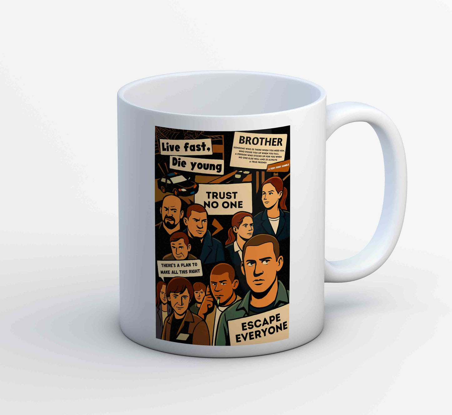 prison break escape everyone mug coffee ceramic tv & movies buy online united states us the banyan tee tbt men women girls boys unisex